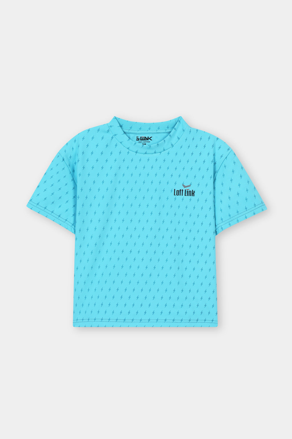 Short Sleeve Truquish Breathable StretchabLE Fbaric with Glitter  Print