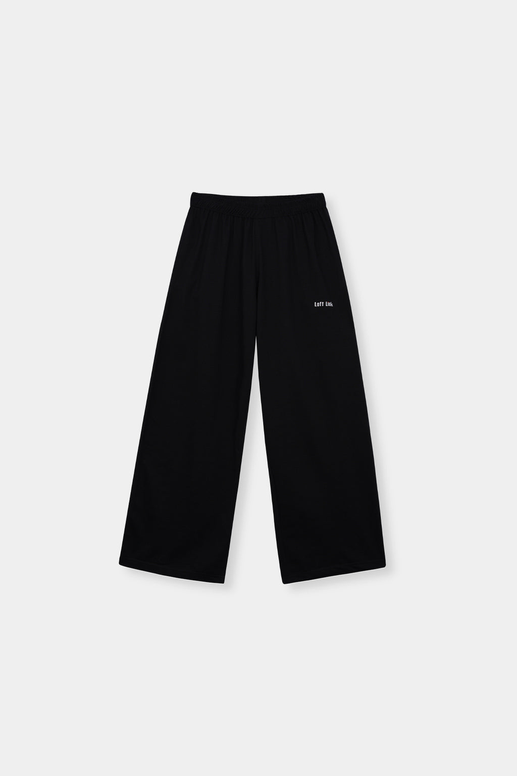Black Wide-Leg Lounge Pants – Relaxed Fit with Elastic Waist by Loft Link