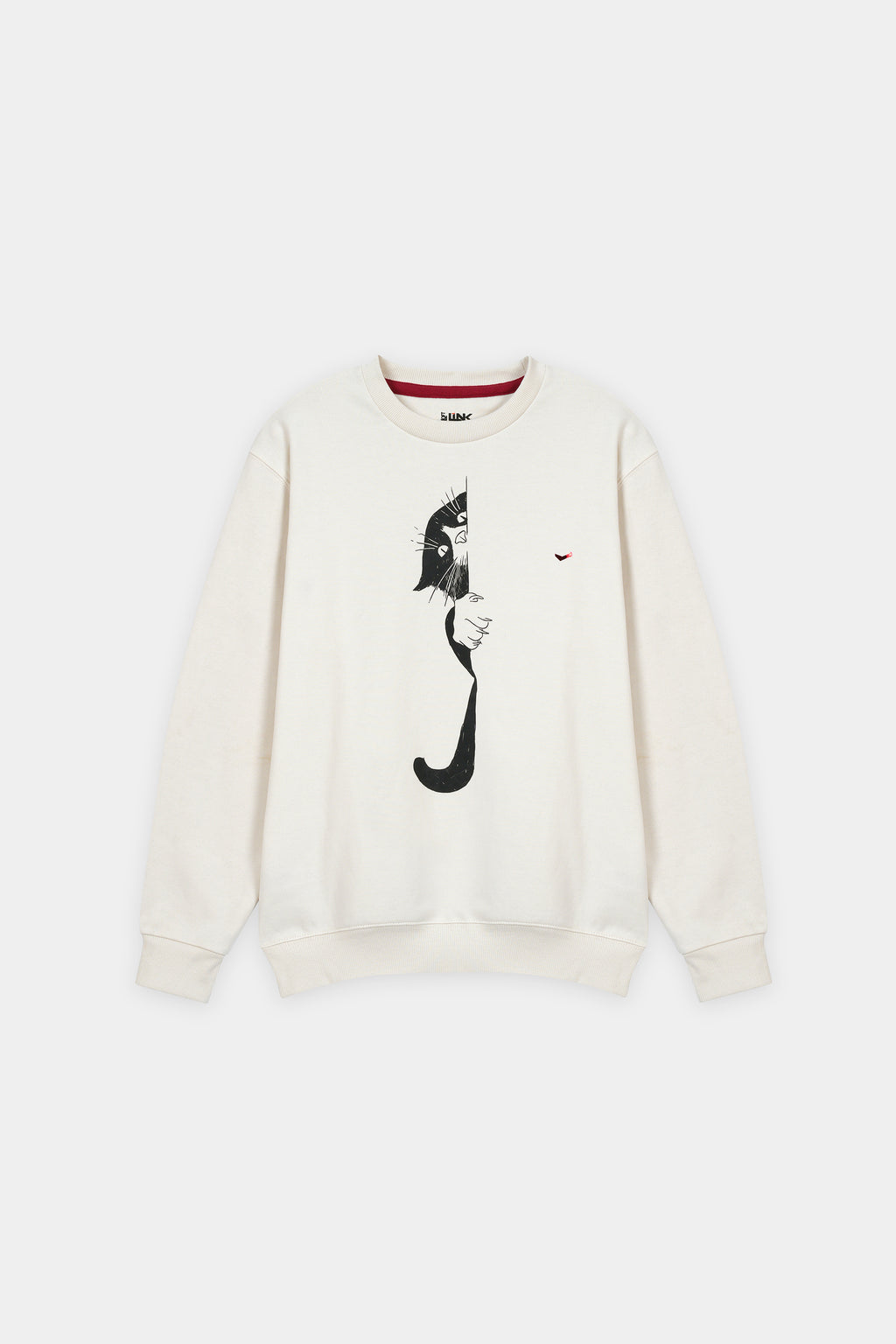 Unisex  Sweat Shirt Off White  , Fleece fabric with GSM of 280-300