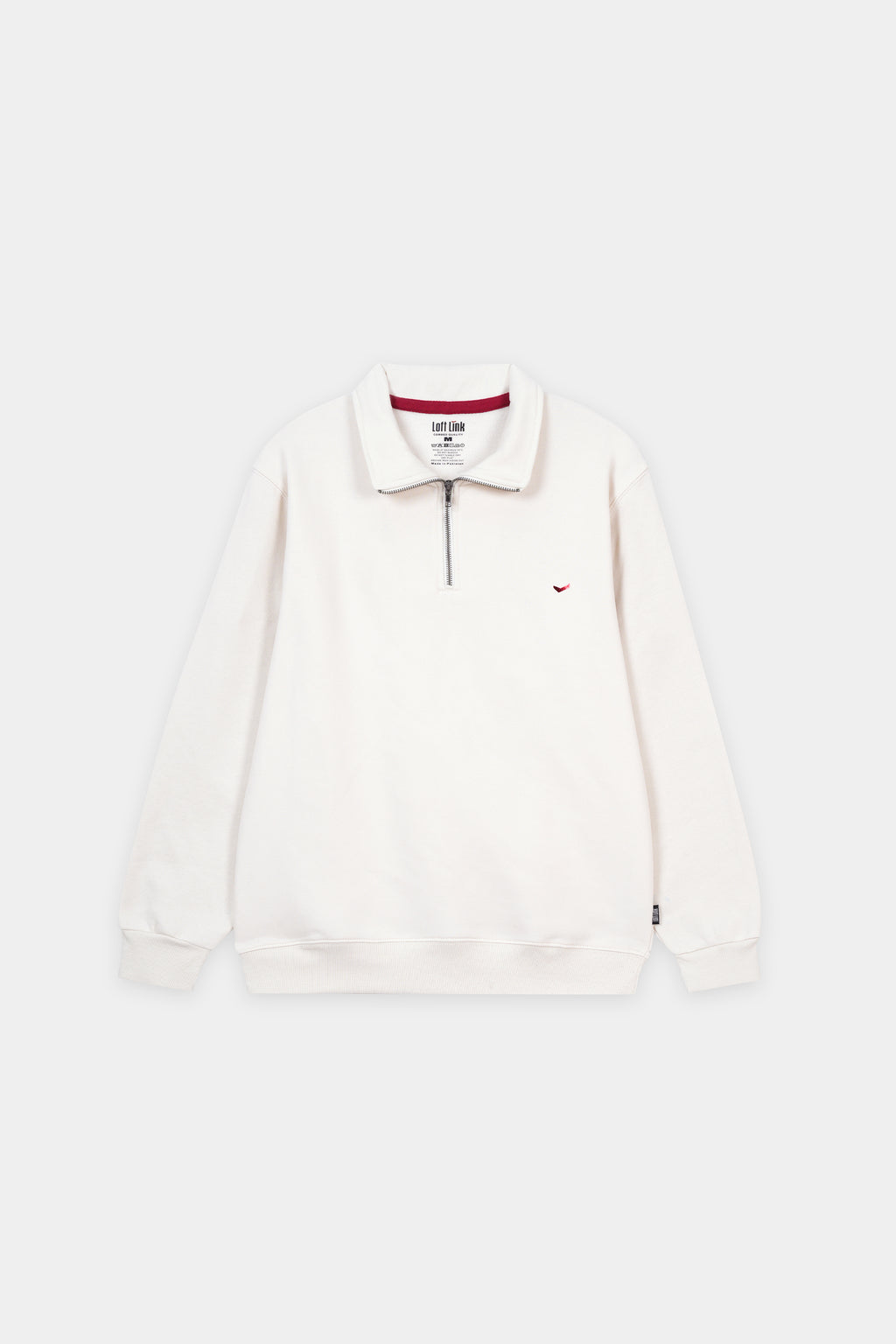 Unisex  Sweat Shirt Off White  , Fleece fabric with GSM of 280-300