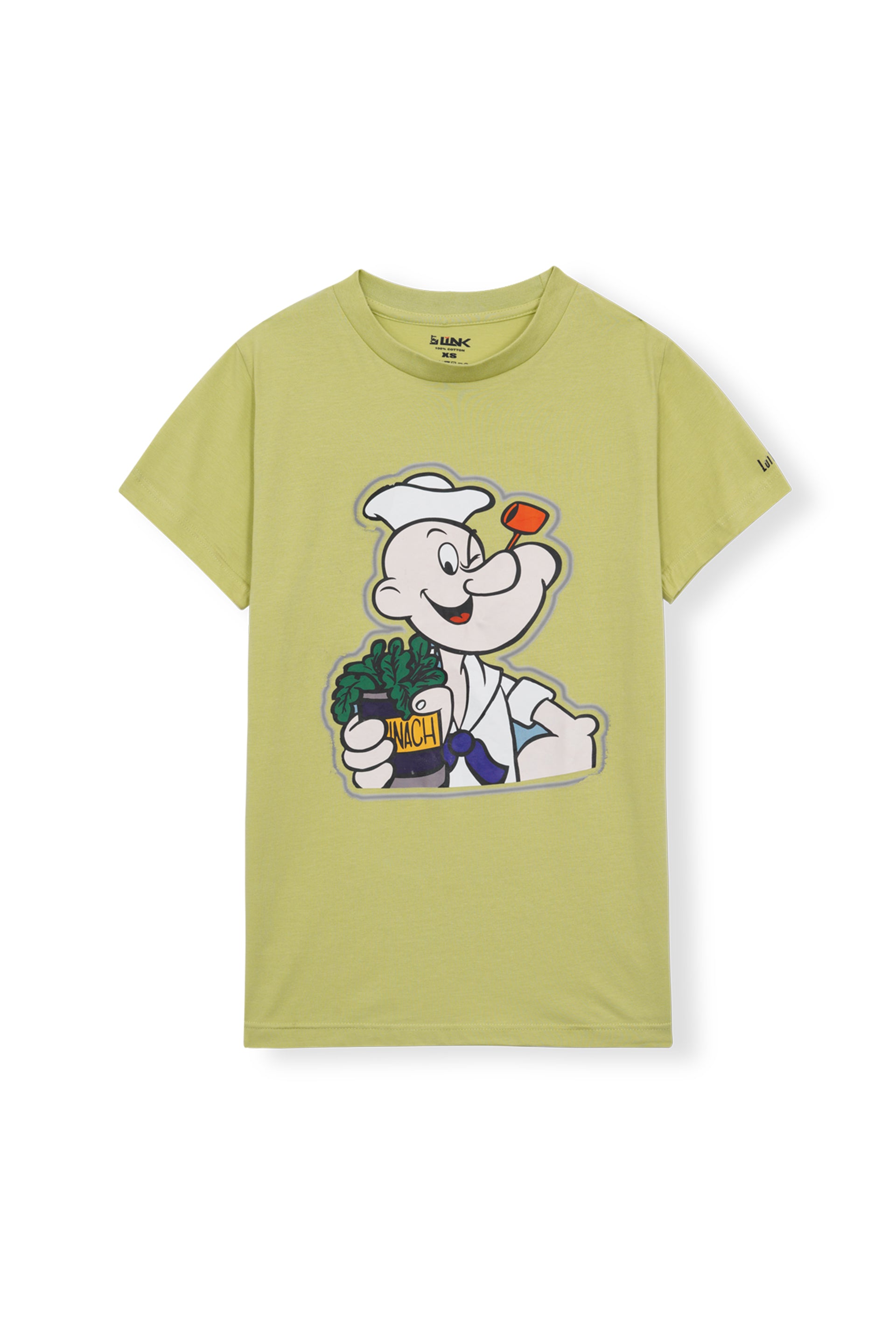 Popeye Graphic Tee – Spinach Power Edition (Olive Green)