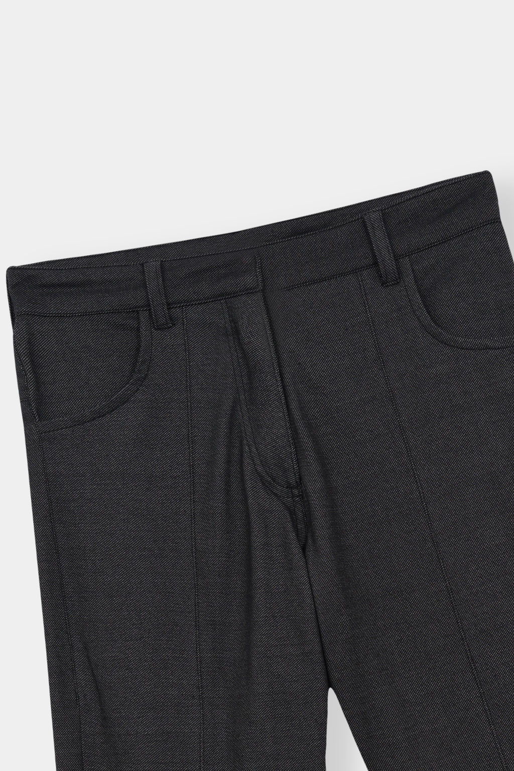 Classic Flared Trousers with Pocket Detail – Jet Black by Loft Link