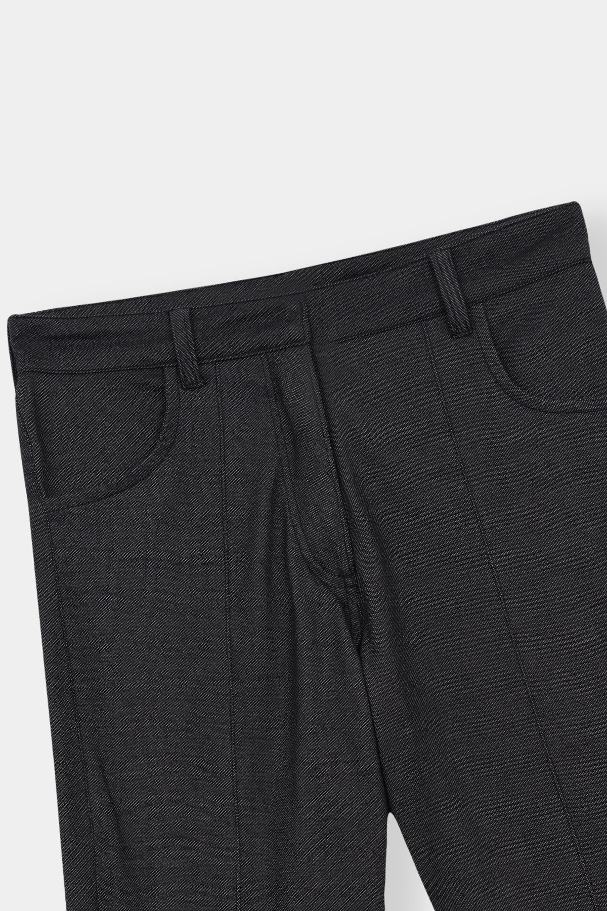 Classic Flared Trousers with Pocket Detail – Jet Black by Loft Link