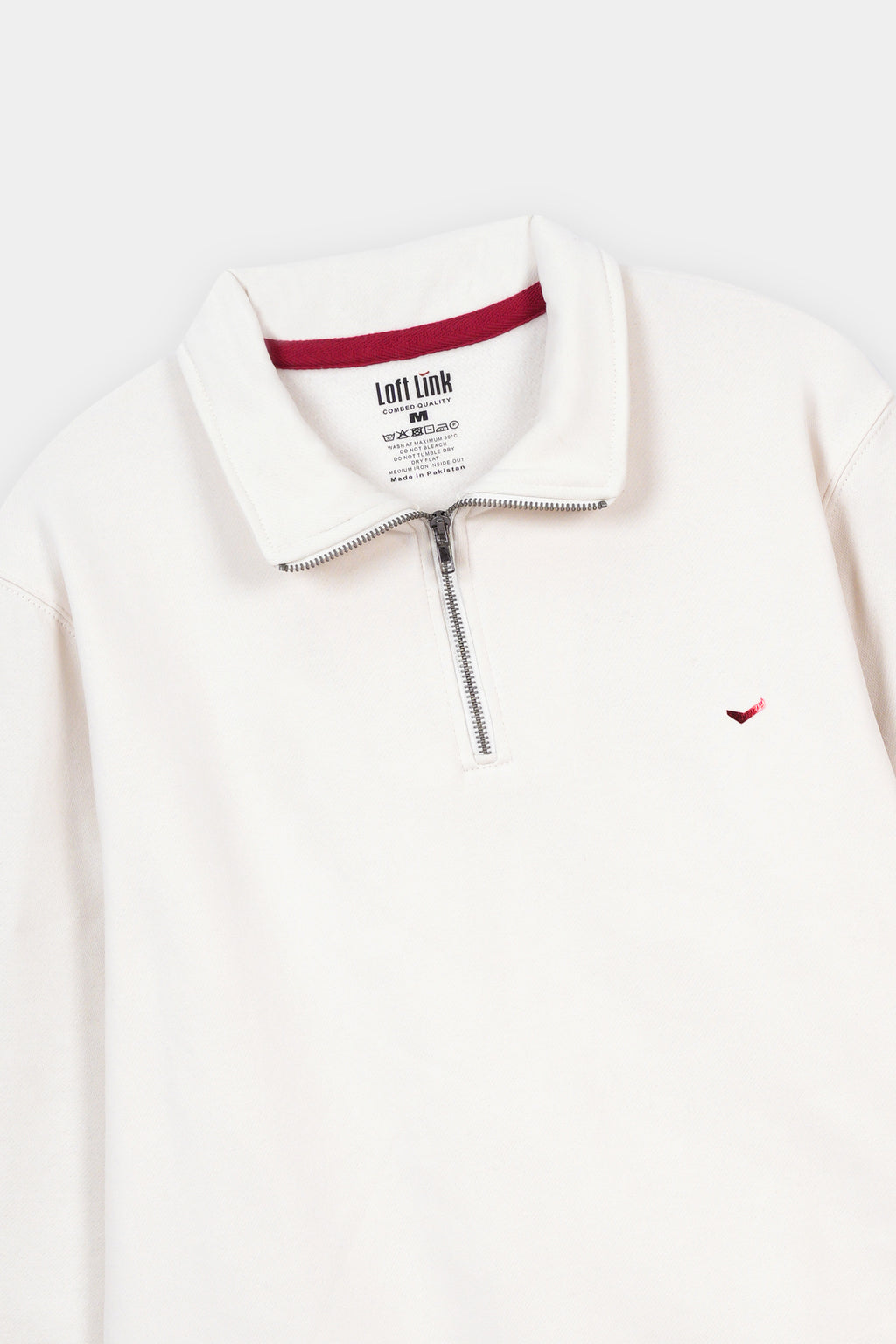 Unisex  Sweat Shirt Off White  , Fleece fabric with GSM of 280-300