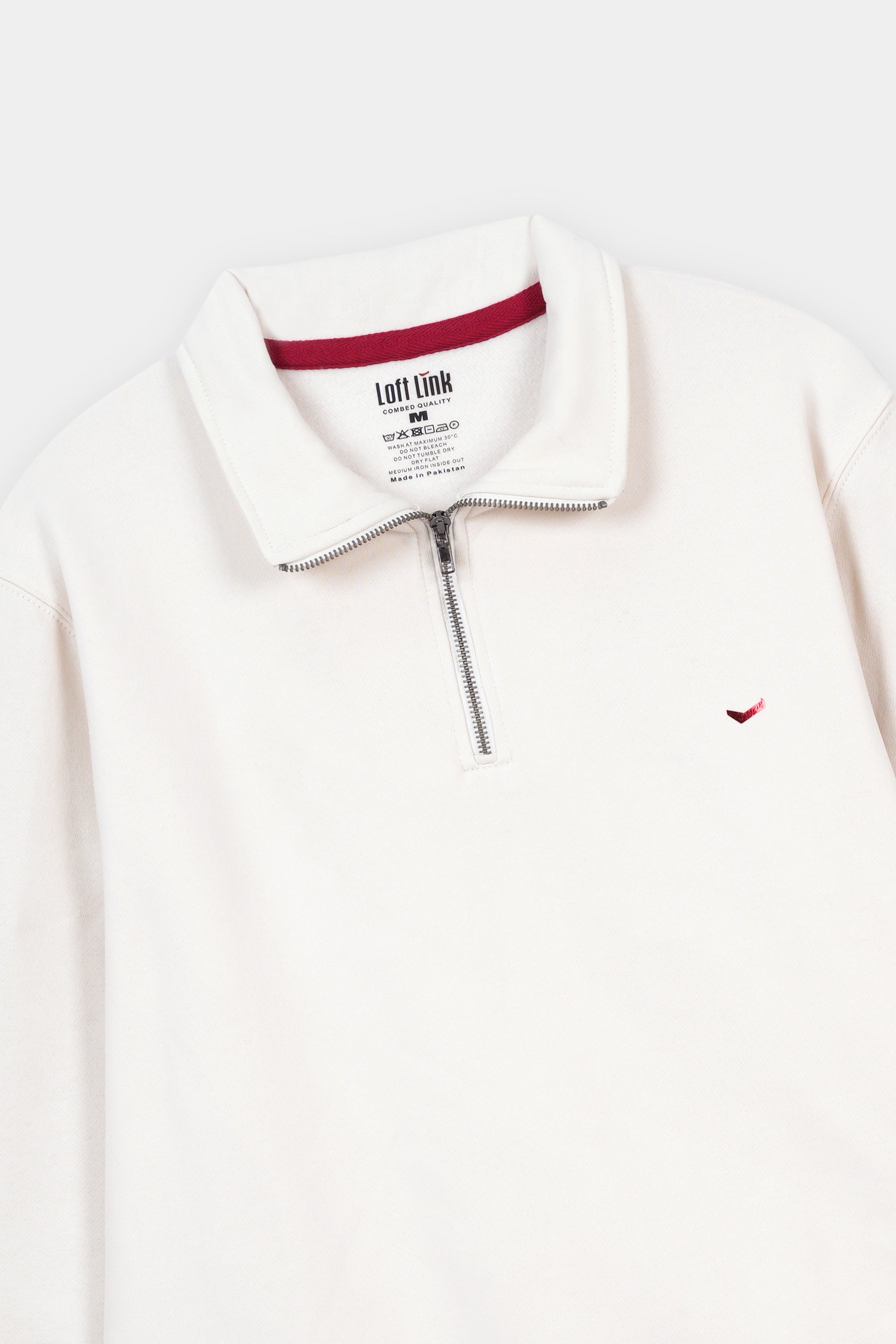 Unisex  Sweat Shirt Off White  , Fleece fabric with GSM of 280-300