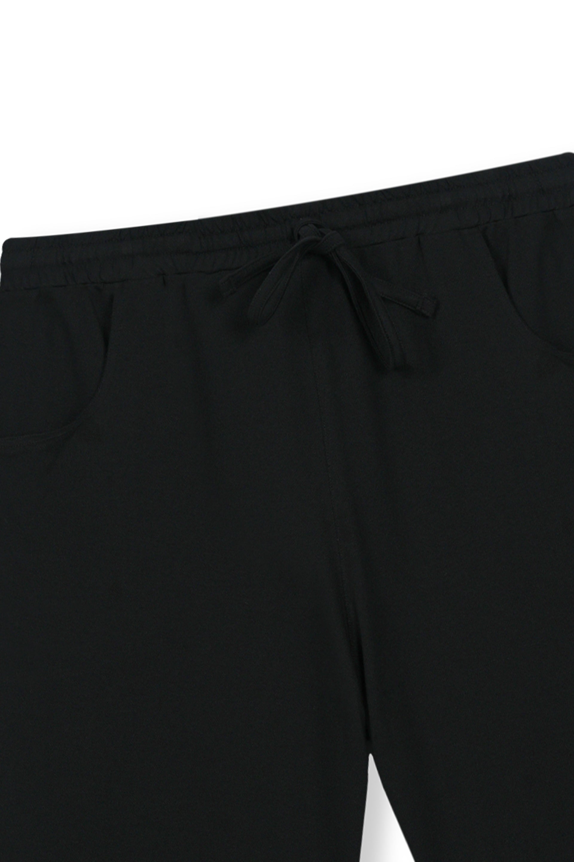 Essential Solid Black Shorts – Everyday Comfort Fit