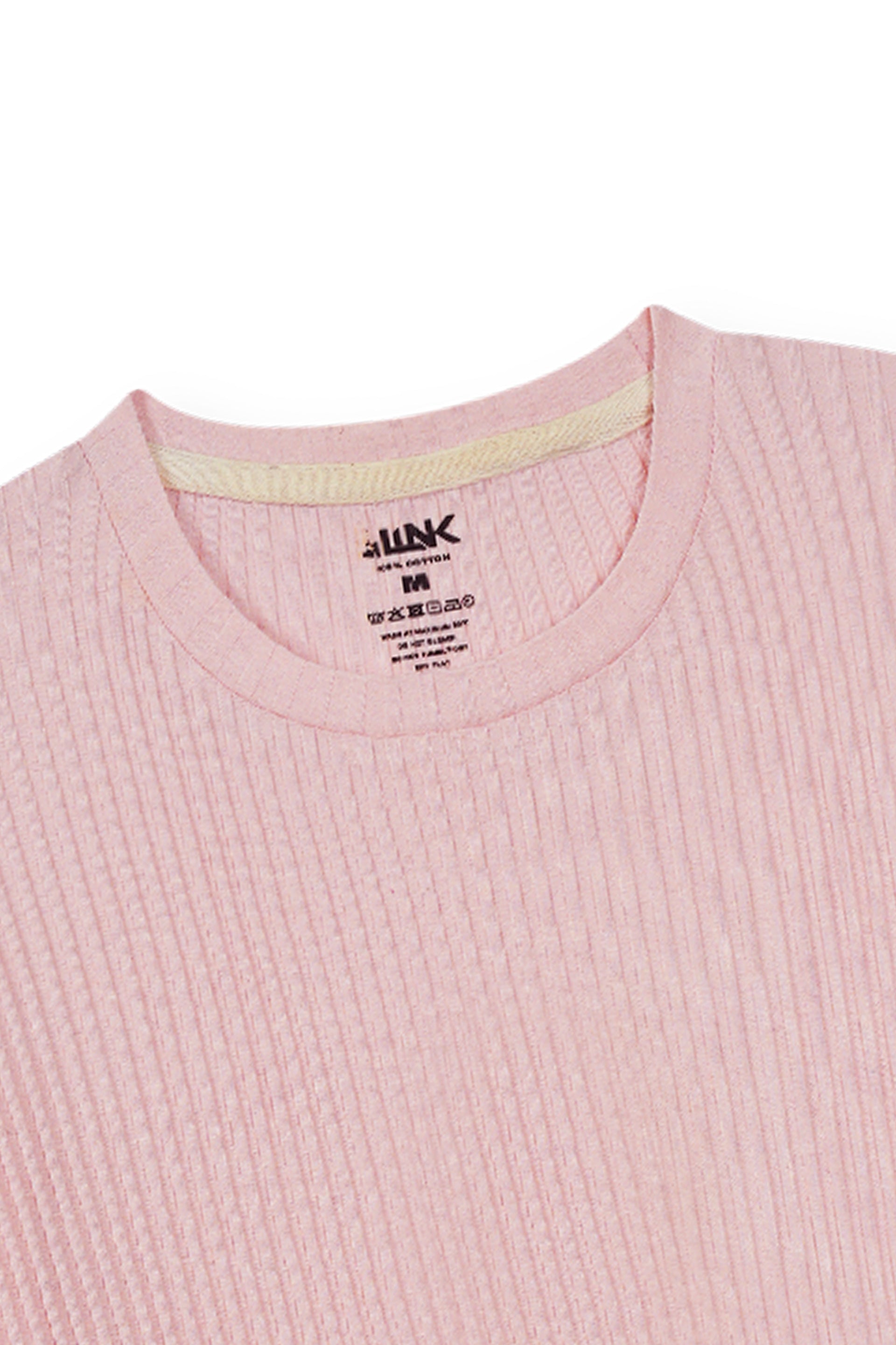 Ribbed Co-Ord Set – Blush Pink Comfort Fit