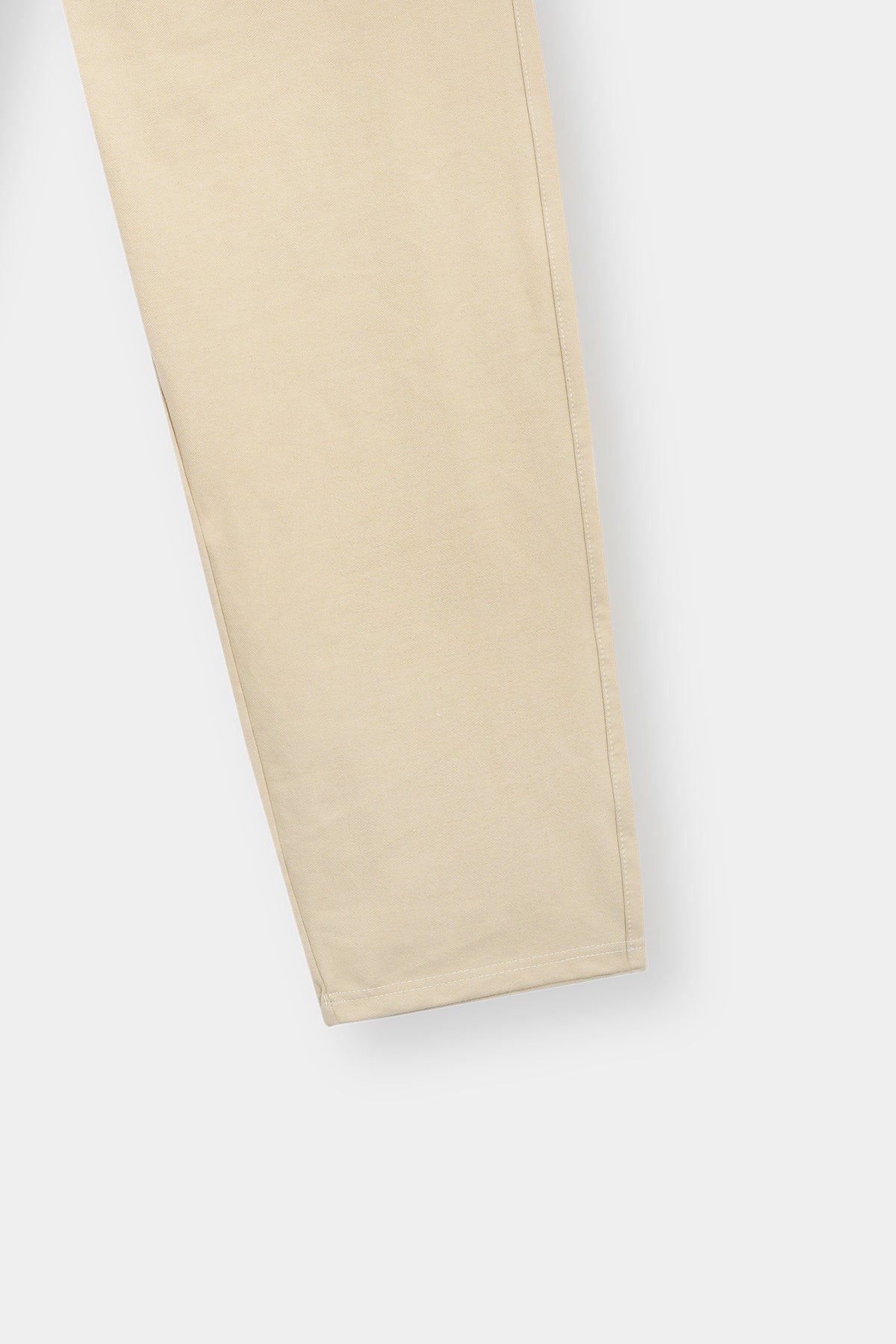 Beige Cotton Lounge Pants – Minimalist Style with Elastic Waist & Pockets