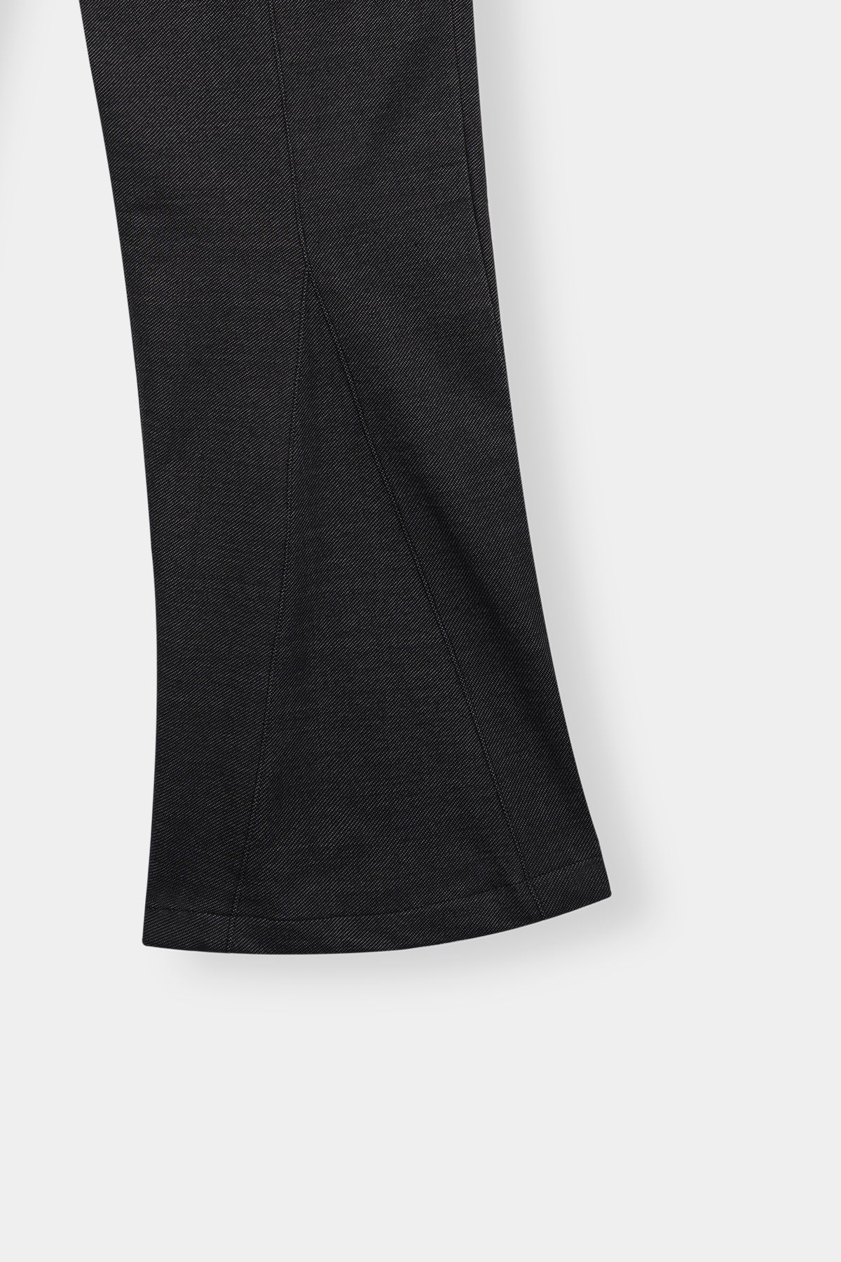 Classic Flared Trousers with Pocket Detail – Jet Black by Loft Link