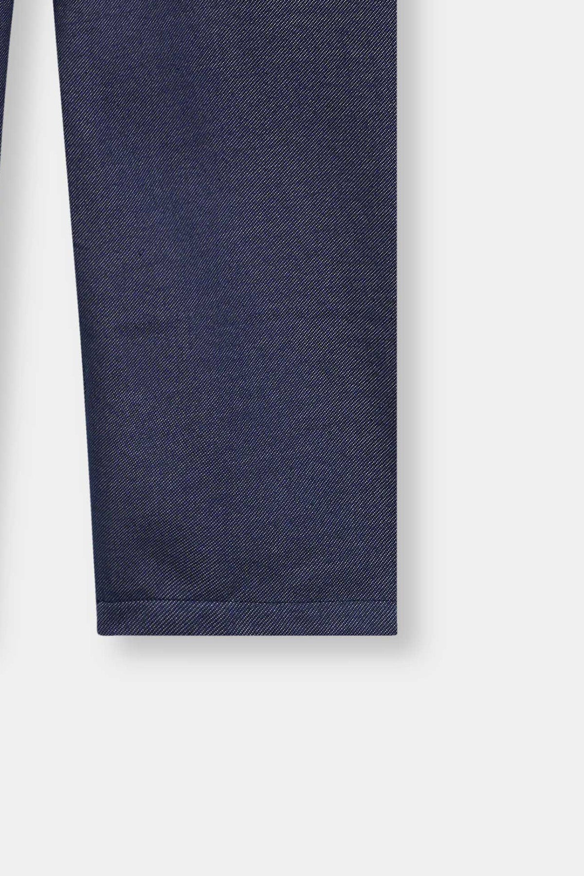 Girl ' Navy Blue Dungaree – "Mama’s Expensive" Print with Ruffle Detail
