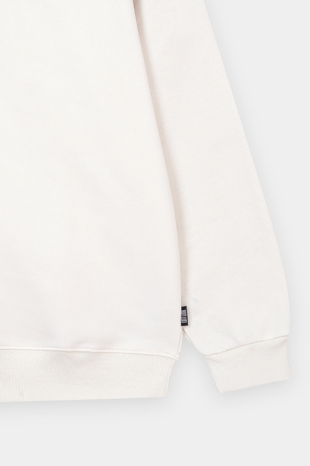 Unisex  Sweat Shirt Off White  , Fleece fabric with GSM of 280-300