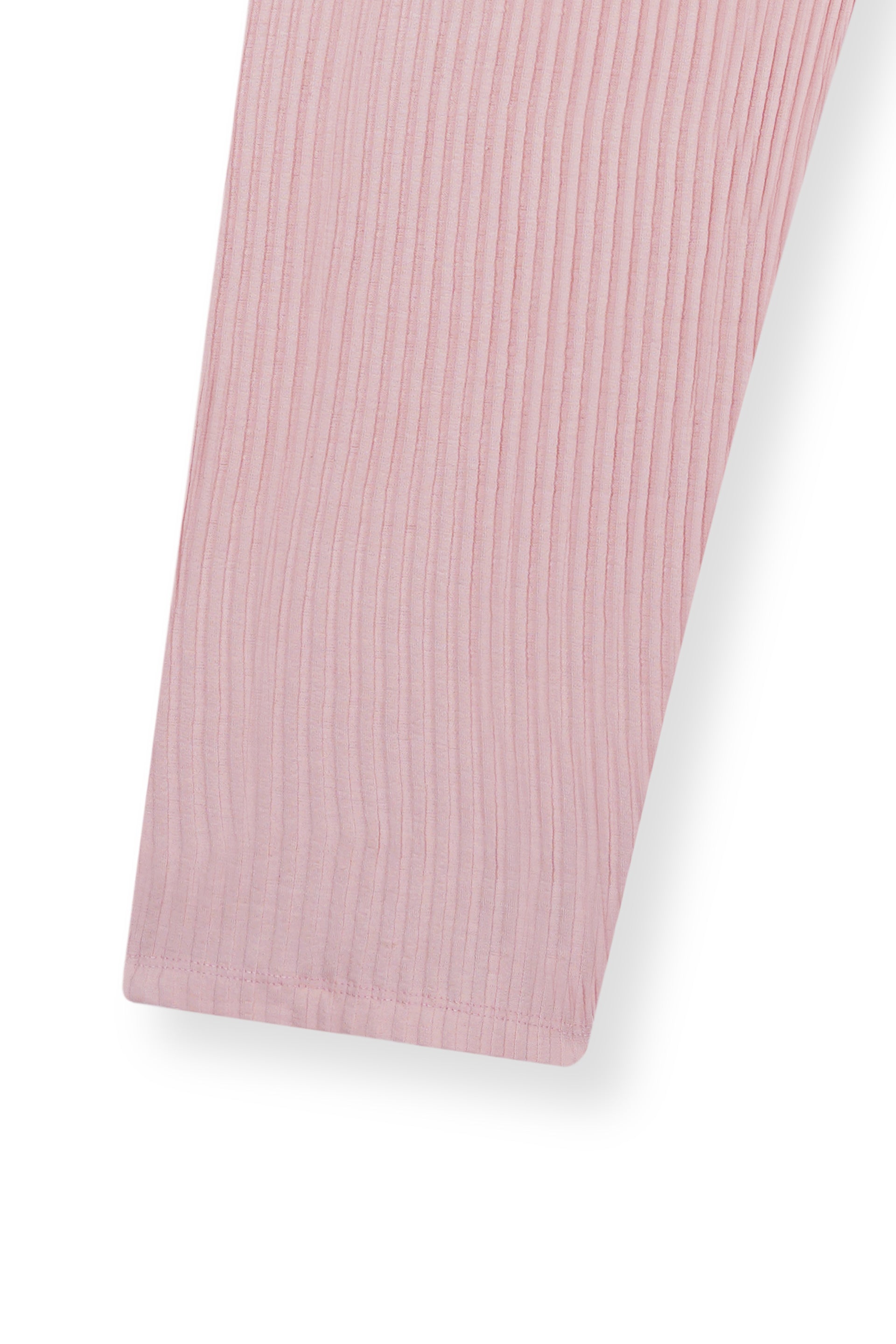Ribbed Co-Ord Set – Blush Pink Comfort Fit