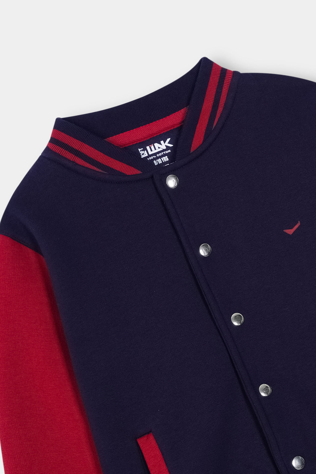 Long Sleeve Contrast Boys & Girls Unisex Buttoned Jacket