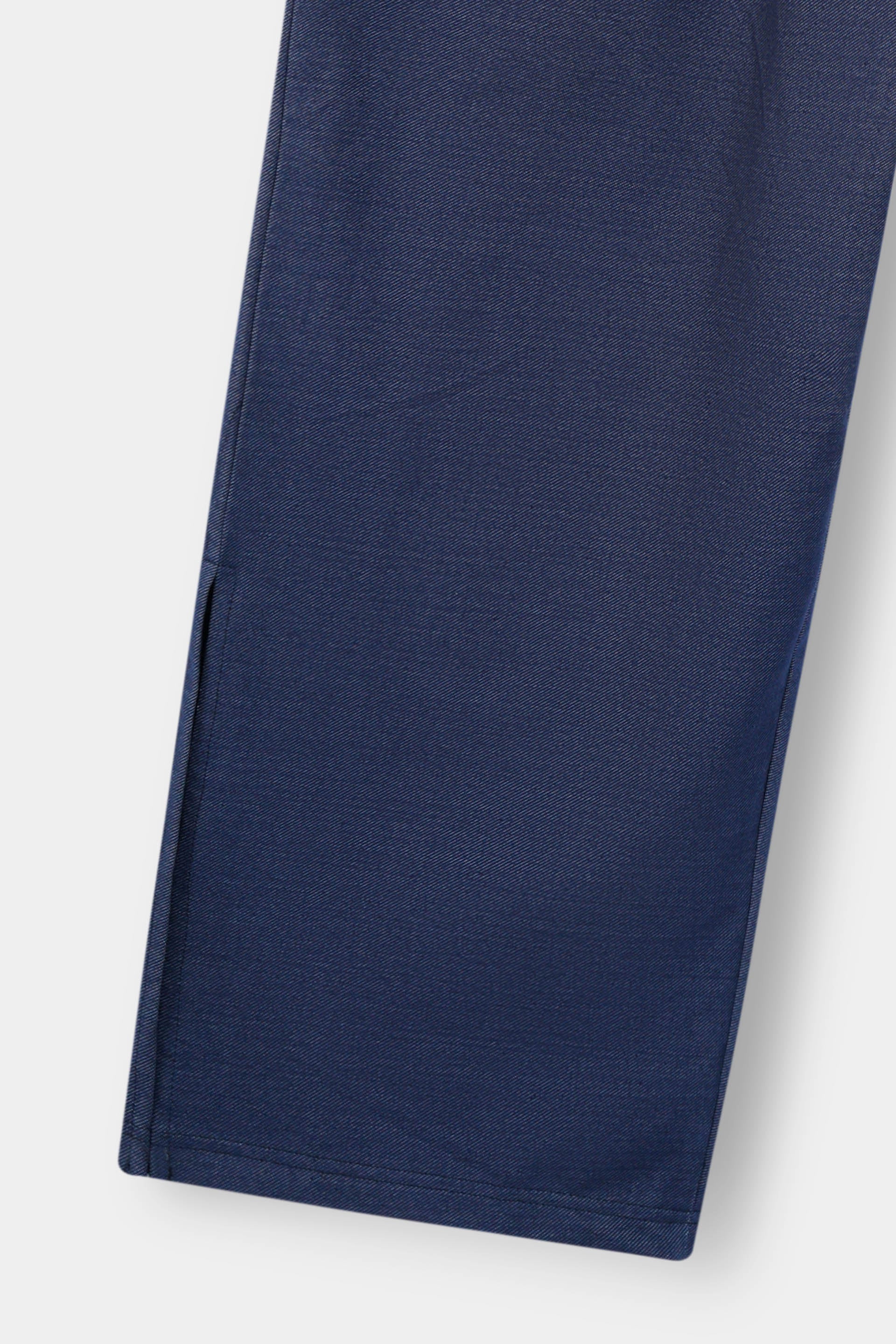Ladies Long Wide leg Pant Trouser/ Indigo Blue french terry