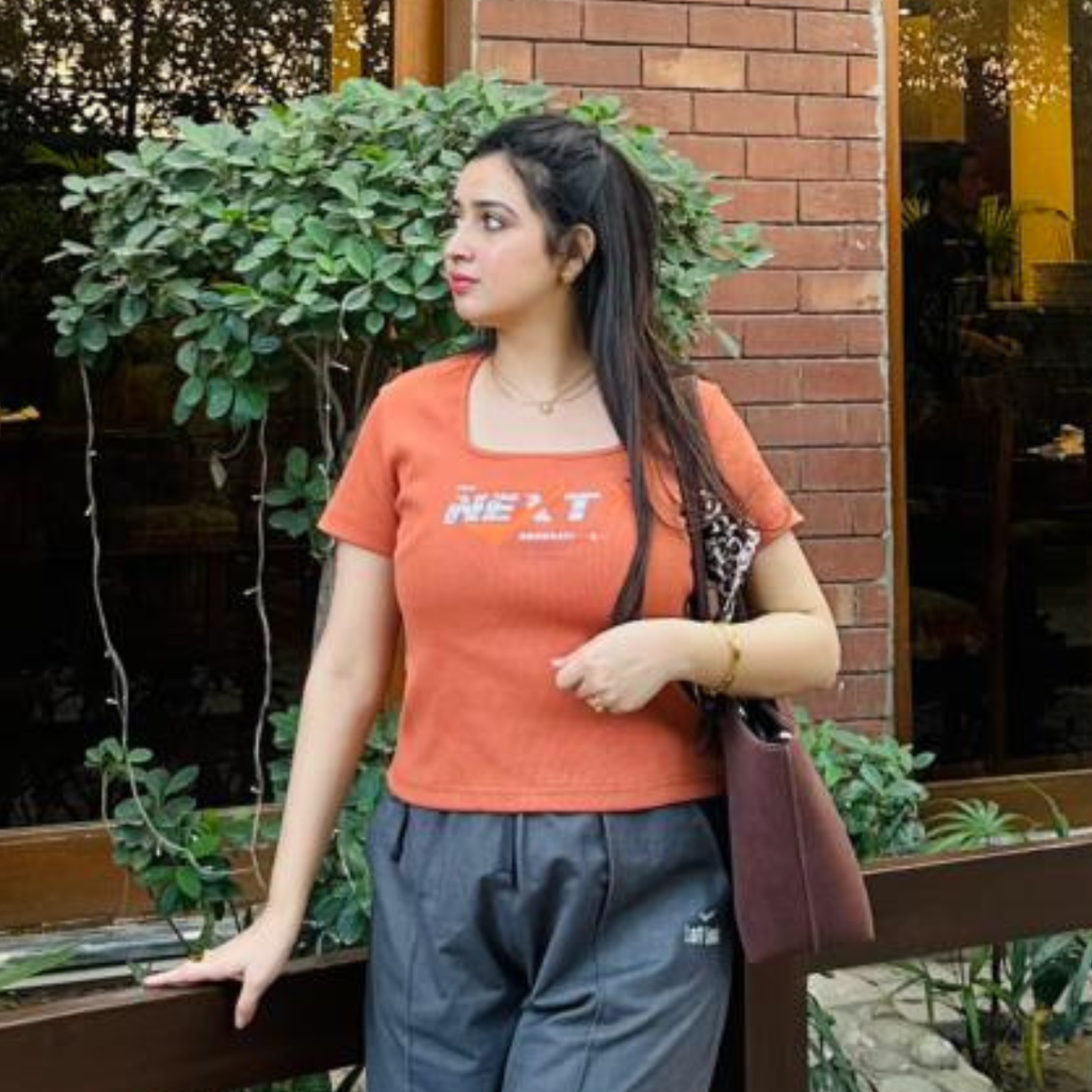 Short Sleeve Antique Gold Next Print / Charcoal Black Denim Stretch Wide Leg Trouser