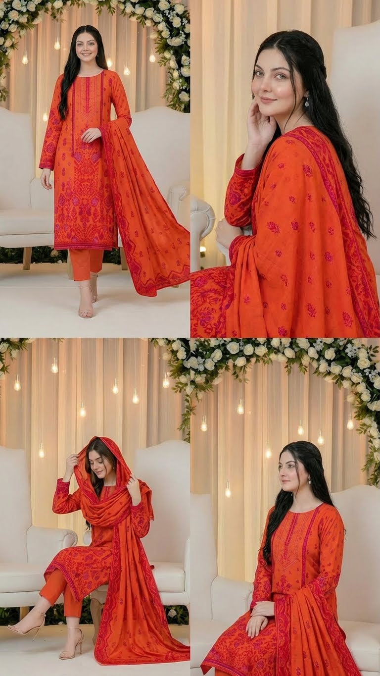 3 PC Digital Print Lawn - LLS - 6
