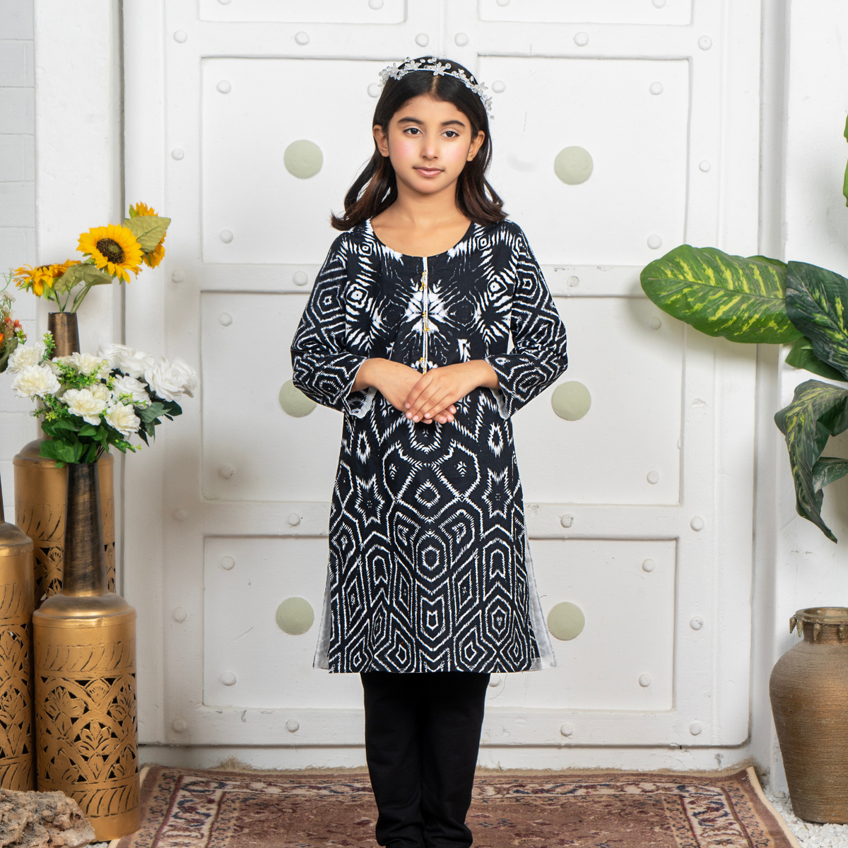 Stitched Cambric 2 Piece (Shirt/trouser) For Kids