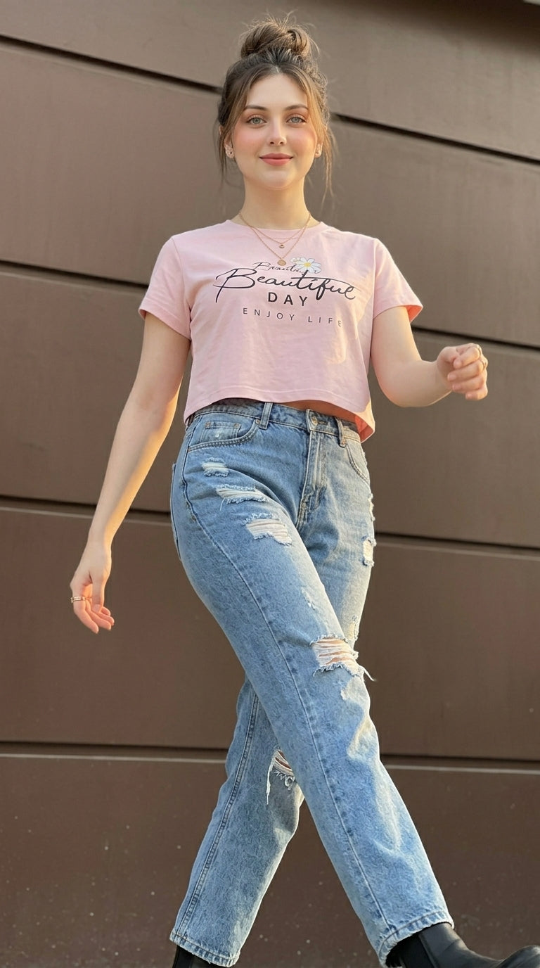 Beautiful Day Crop Top