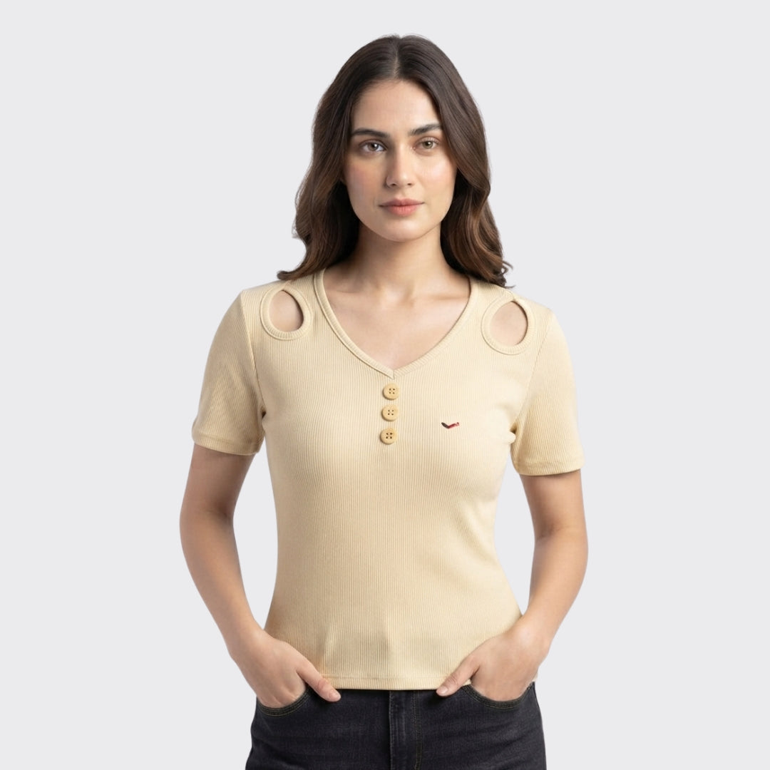 Skin Ribbed Crop Top 220 GSM