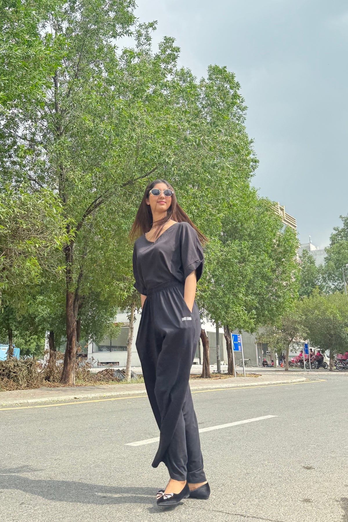 Ladies Long Wide Leg Pant Trouser/ French Terry  With 240 GST