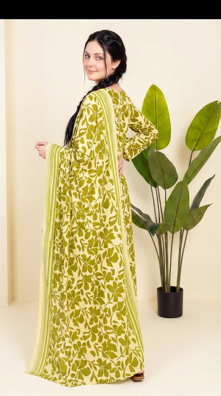 3 PC Digital Print Lawn - LLS - 14