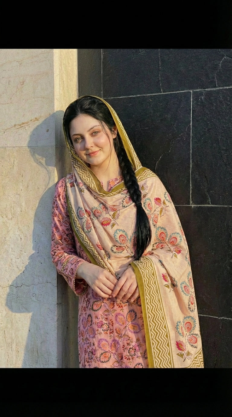 3 PC Digital Print Lawn - LLS - 17