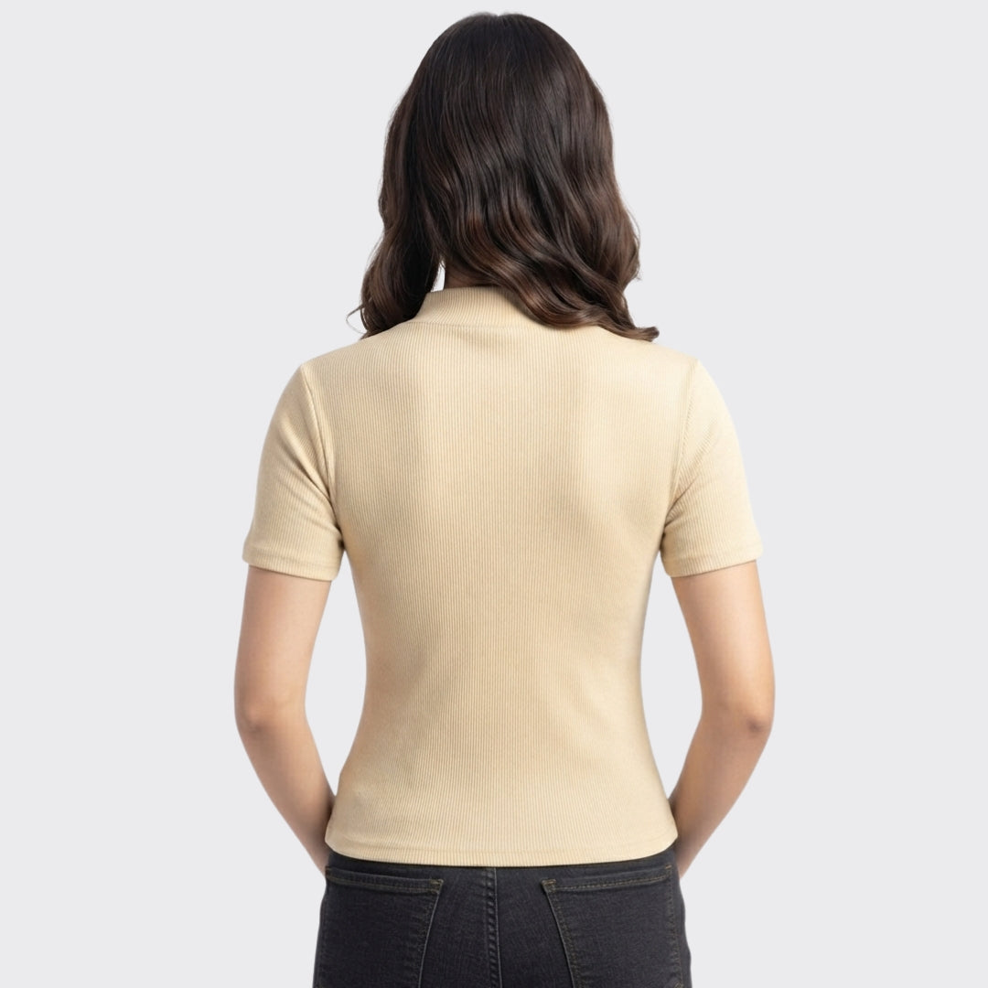 Skin Ribbed Crop Top 220 GSM
