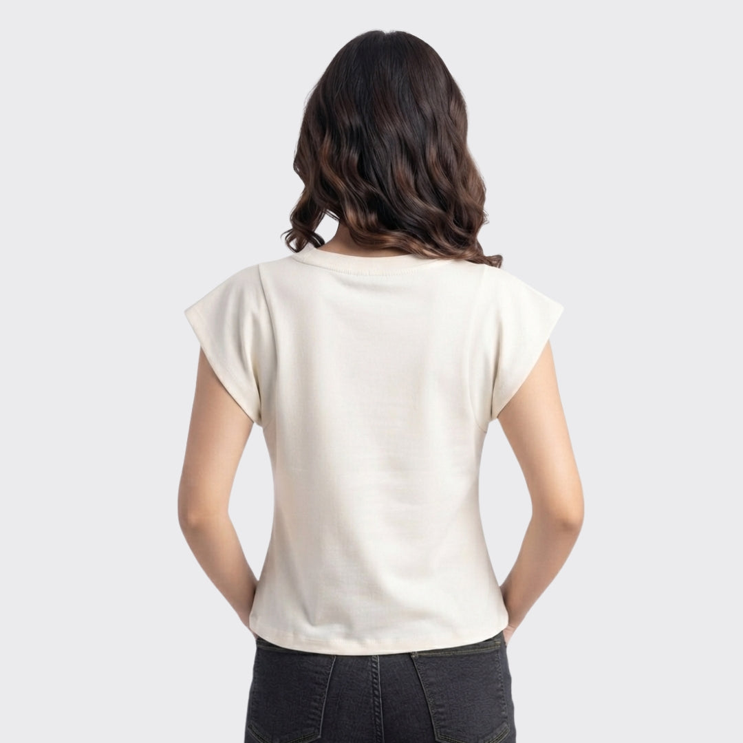 White Ribbed Sleeveless Crop Top 220 GSM