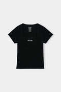 Square Neck Rib Top