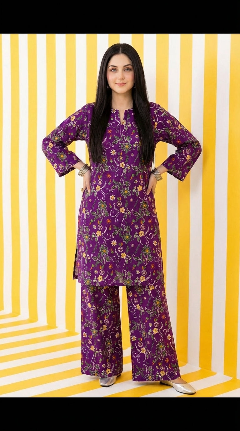 2 Pc Cambric Cotton LLS - 08