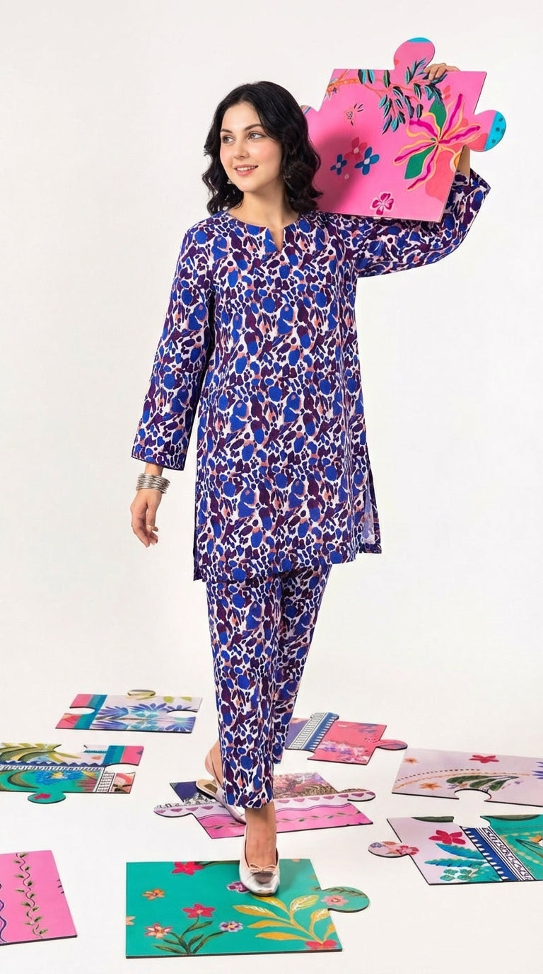 2 Pc Cambric Cotton LLS - 09