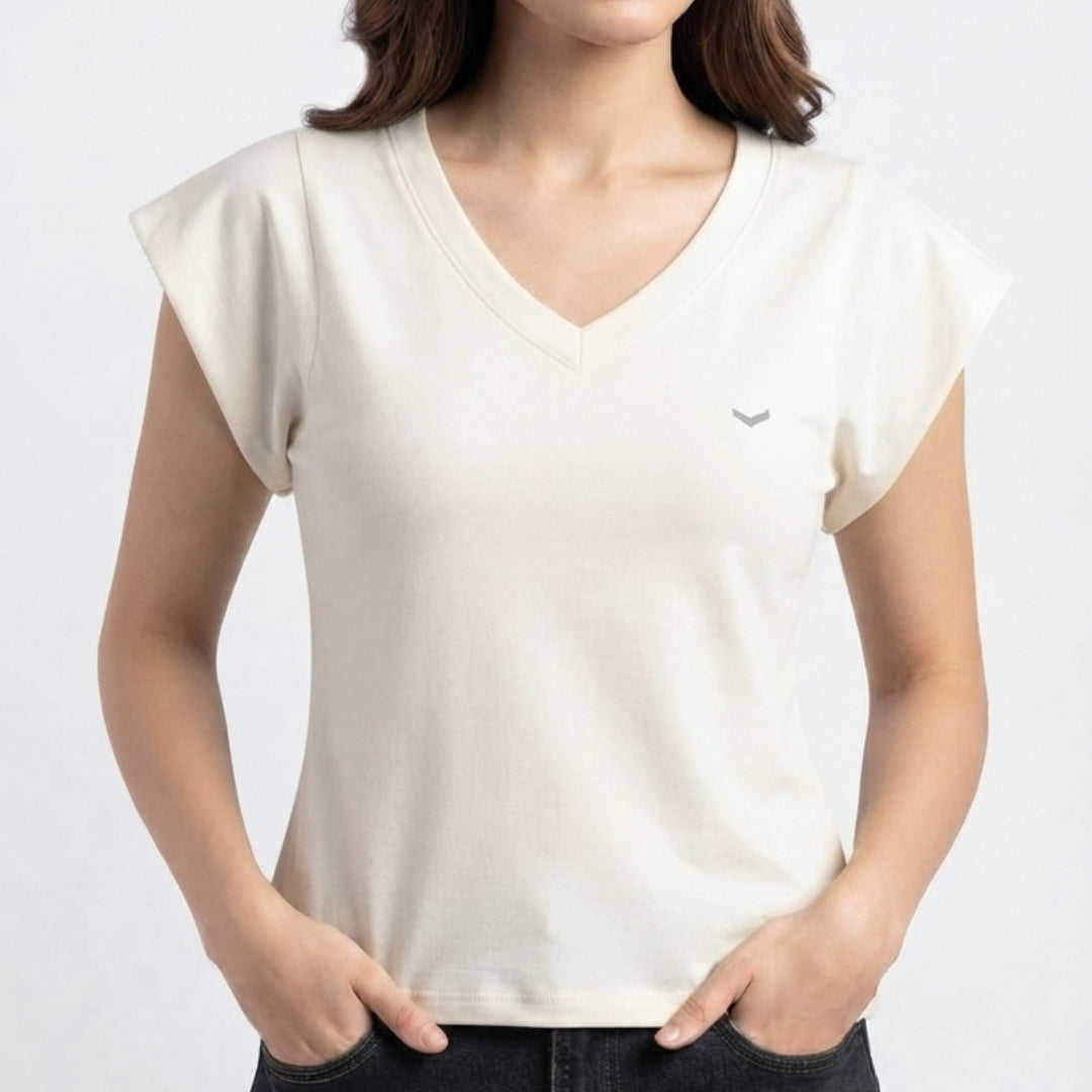 White Ribbed Sleeveless Crop Top 220 GSM