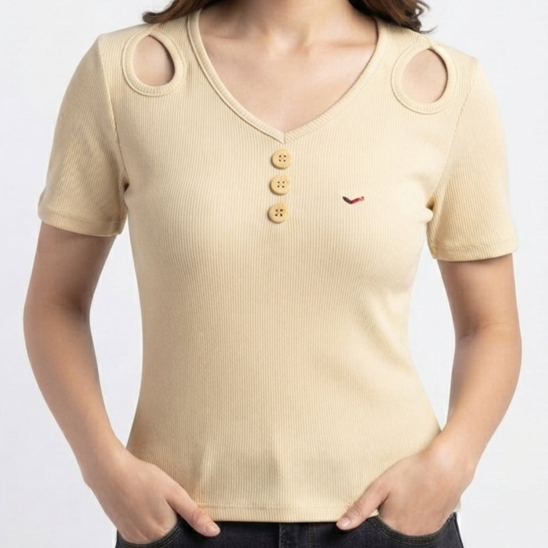 Skin Ribbed Crop Top 220 GSM