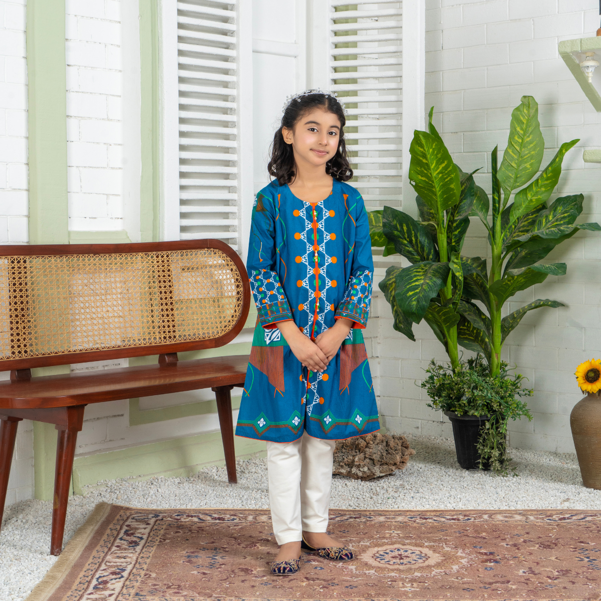 Stitched Cambric 2 Piece (Shirt/trouser) For Kids