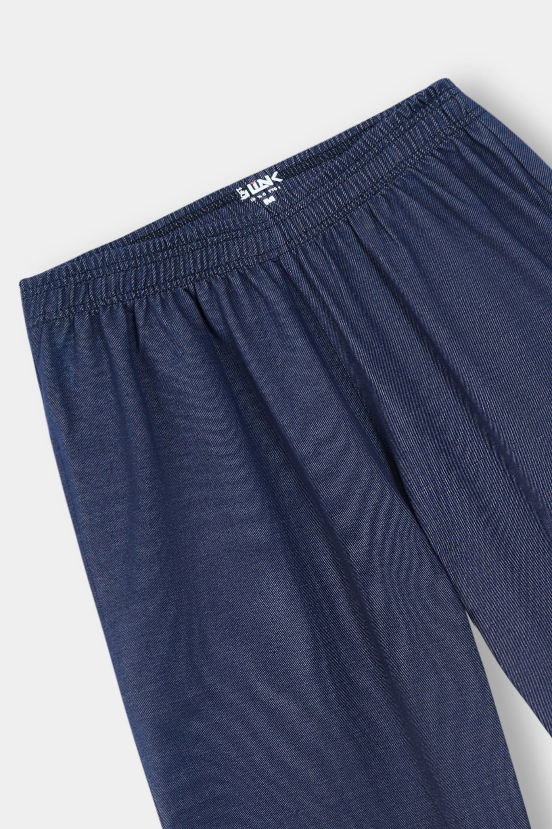 Ladies Long Wide leg Pant Trouser/ Indigo Blue french terry