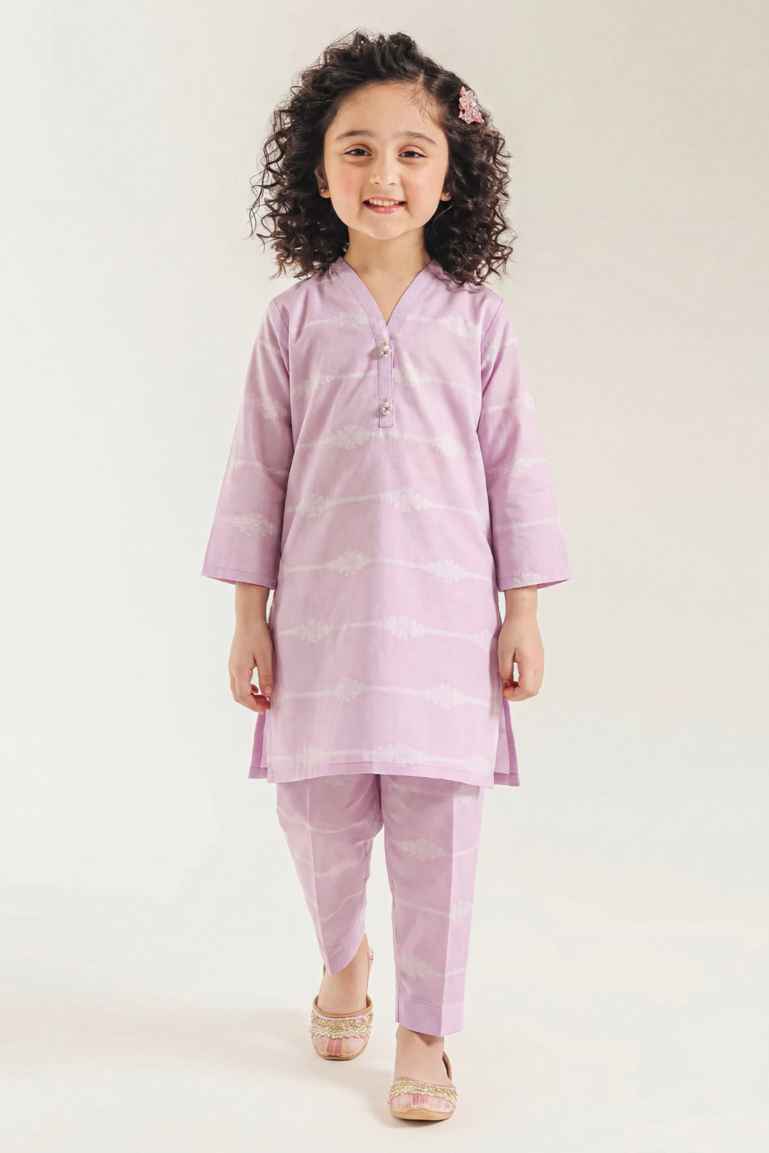 Stitched Cotton Jacquard 2 Piece (Shirt/trouser) For Kids
