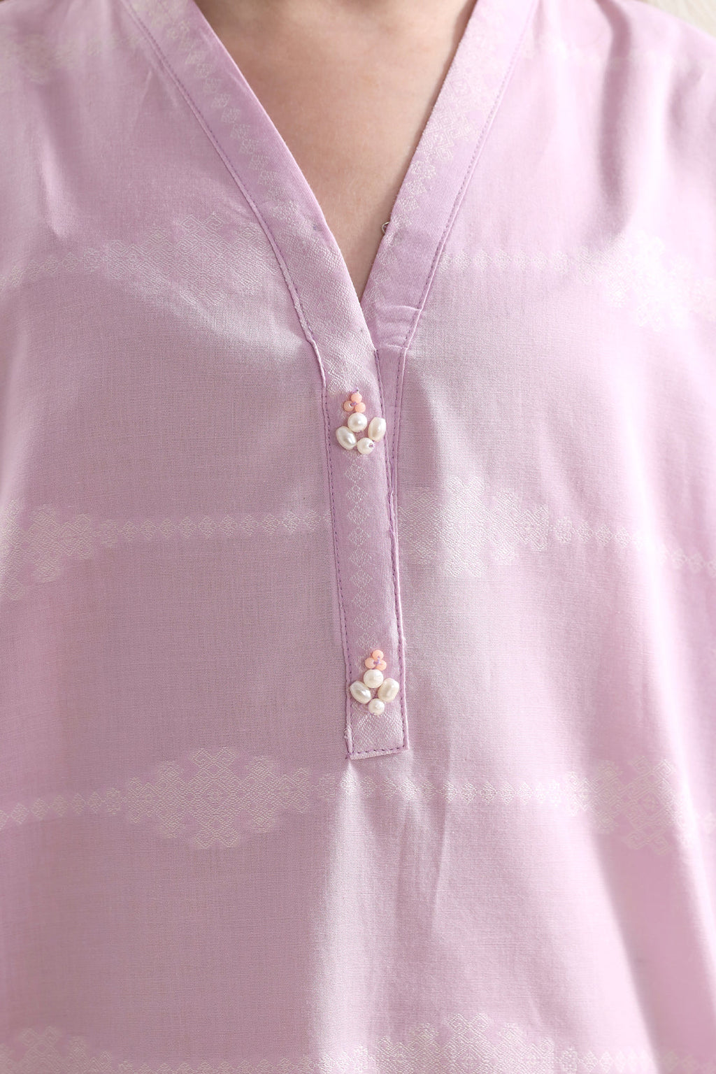 Stitched Cotton Jacquard 2 Piece (Shirt/trouser) For Kids