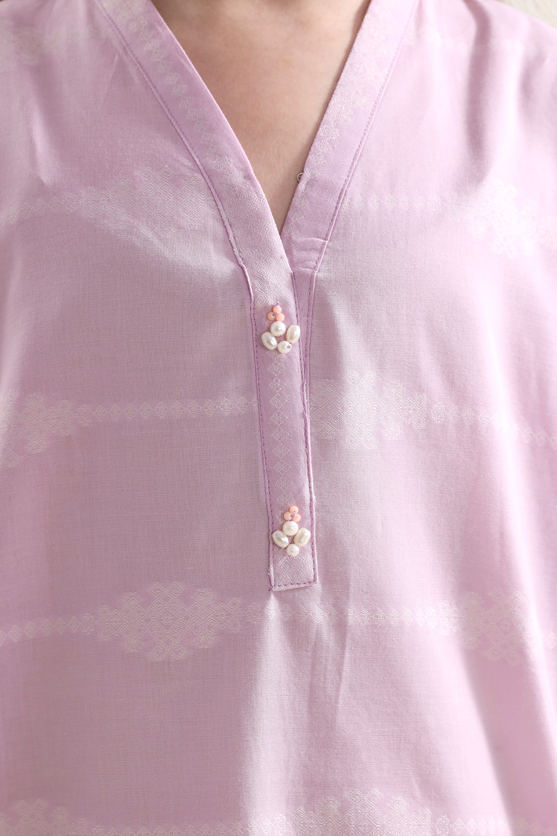 Stitched Cotton Jacquard 2 Piece (Shirt/trouser) For Kids