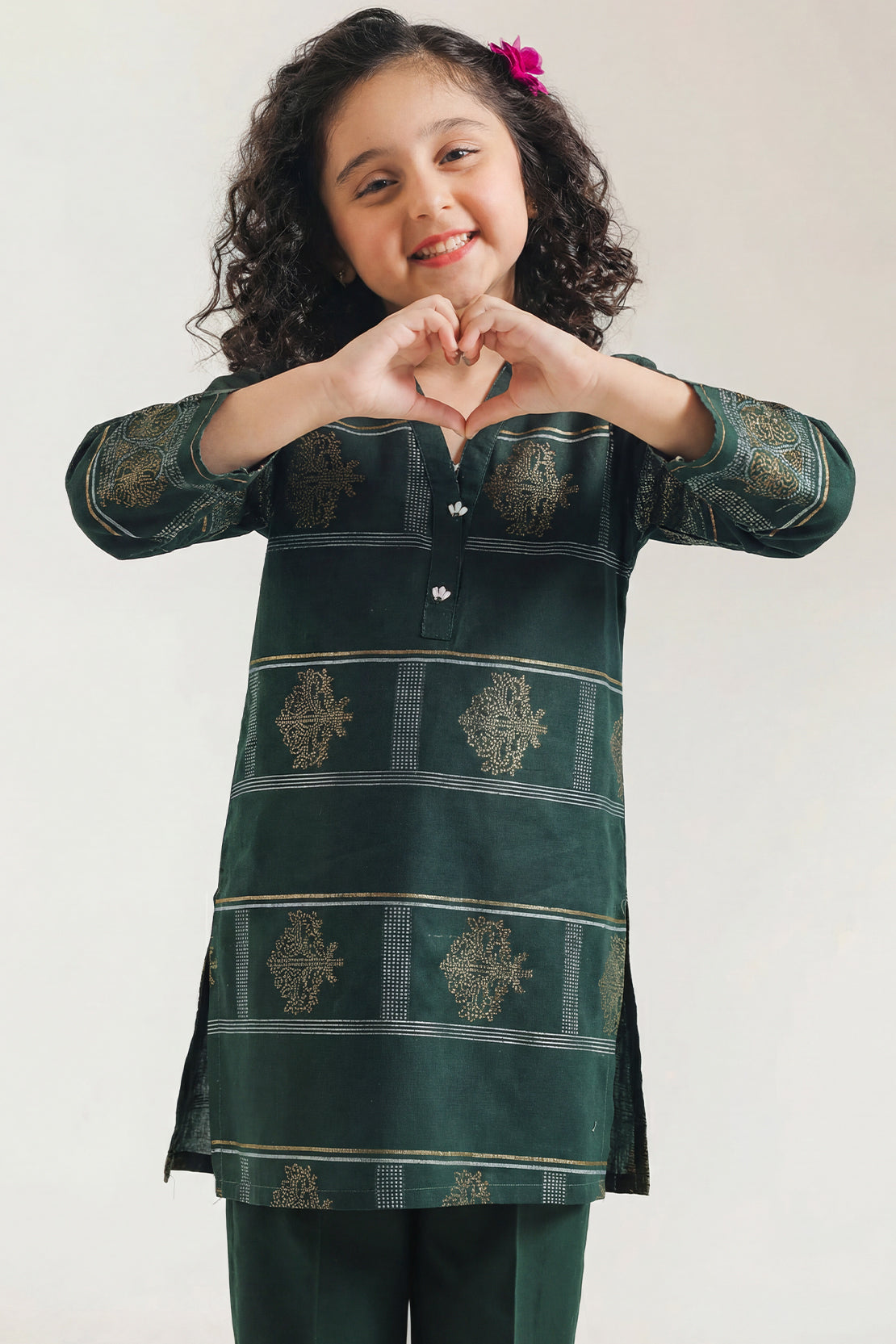 Stitched Cotton Jacquard 2 Piece (Shirt/trouser) For Kids