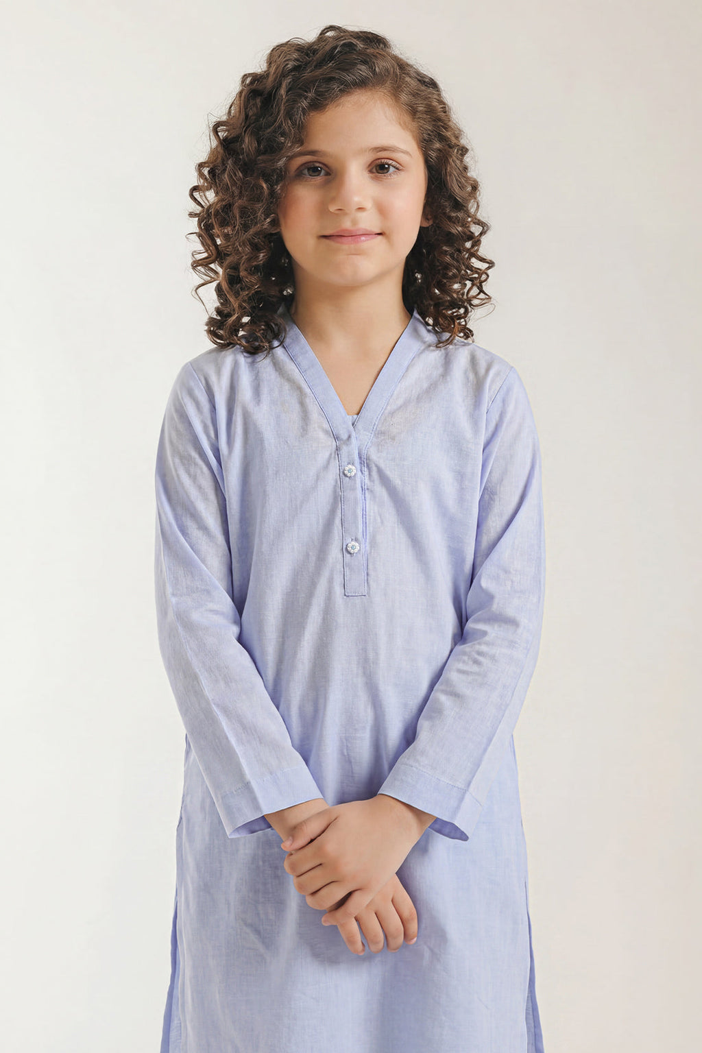 Stitched Cotton Jacquard 2 Piece (Shirt/trouser) For Kids
