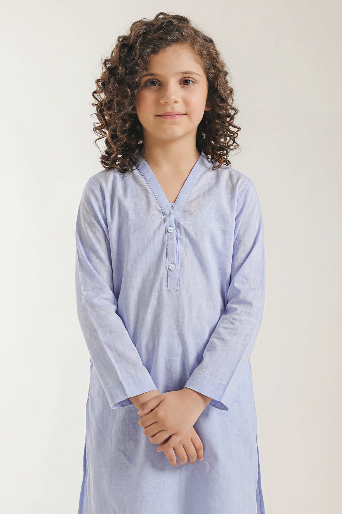 Stitched Cotton Jacquard 2 Piece (Shirt/trouser) For Kids