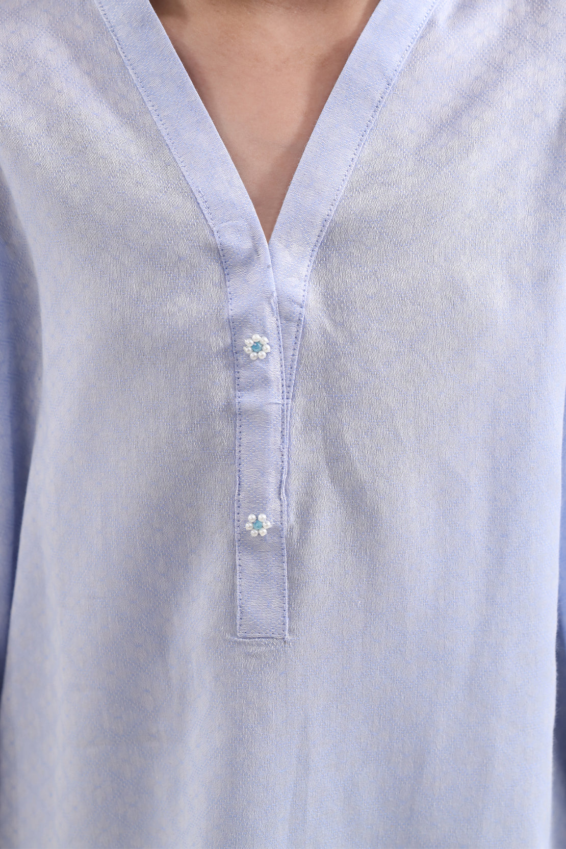 Stitched Cotton Jacquard 2 Piece (Shirt/trouser) For Kids