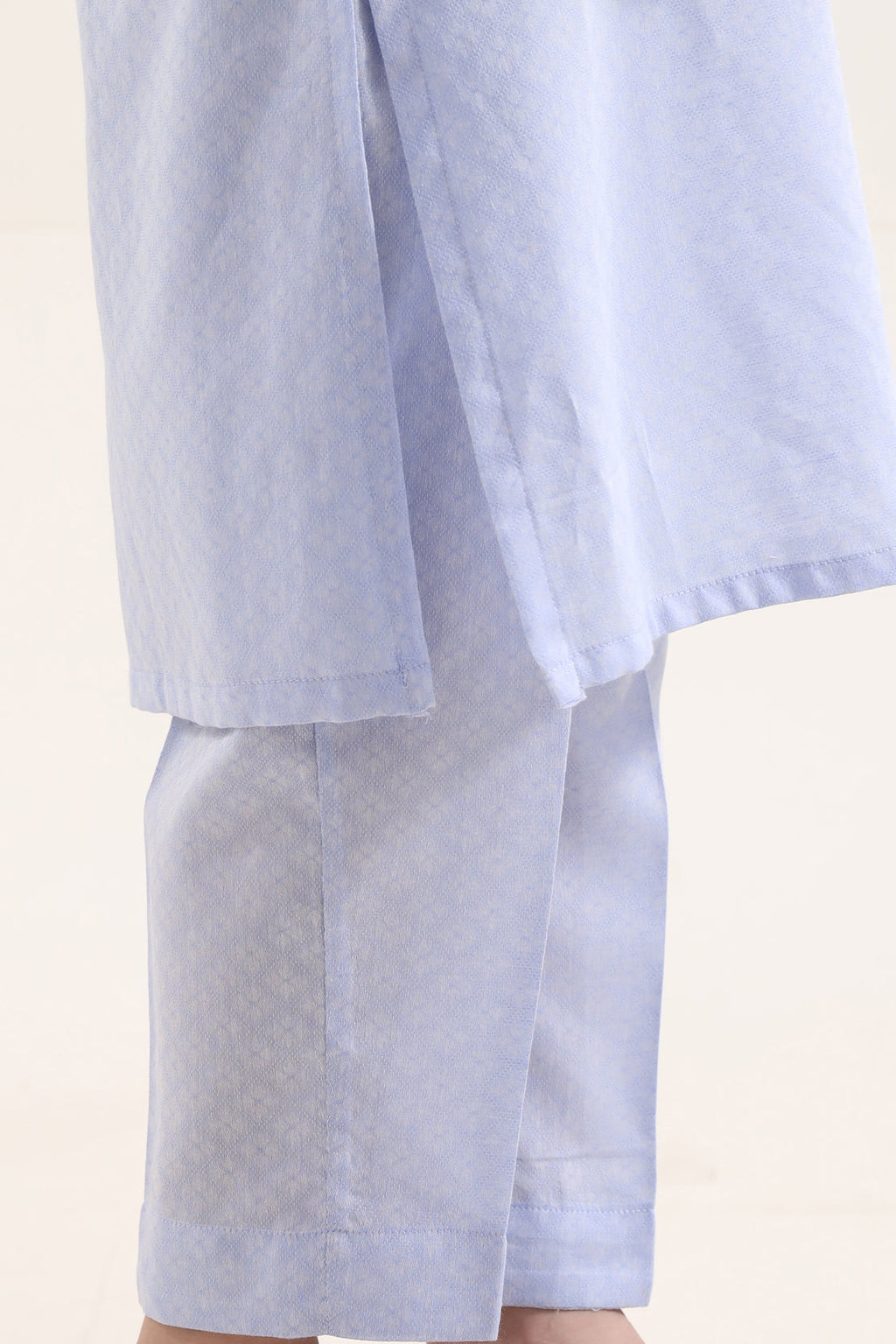 Stitched Cotton Jacquard 2 Piece (Shirt/trouser) For Kids
