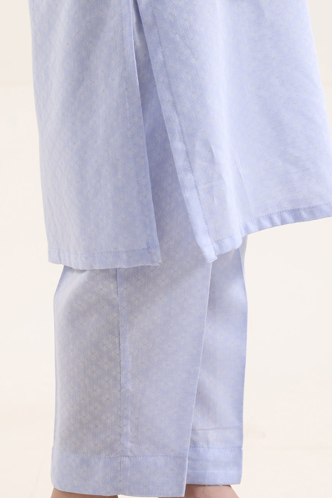 Stitched Cotton Jacquard 2 Piece (Shirt/trouser) For Kids