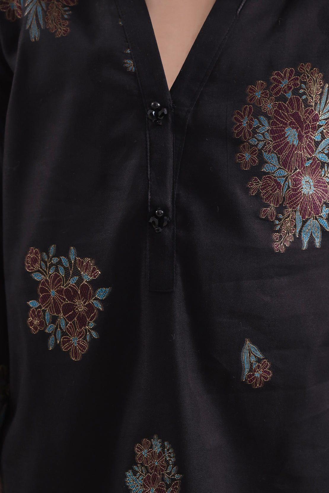 Stitched Cotton Jacquard 2 Piece (Shirt/trouser) For Kids