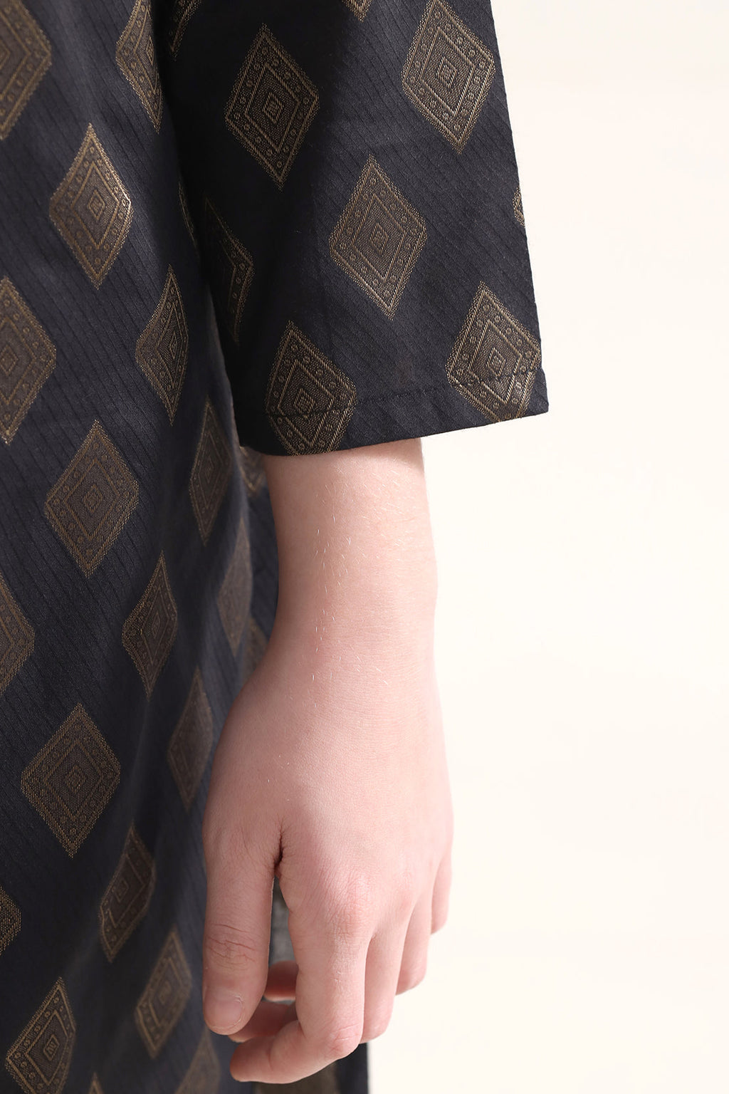 Stitched Cotton Jacquard 2 Piece (Shirt/trouser) For Kids
