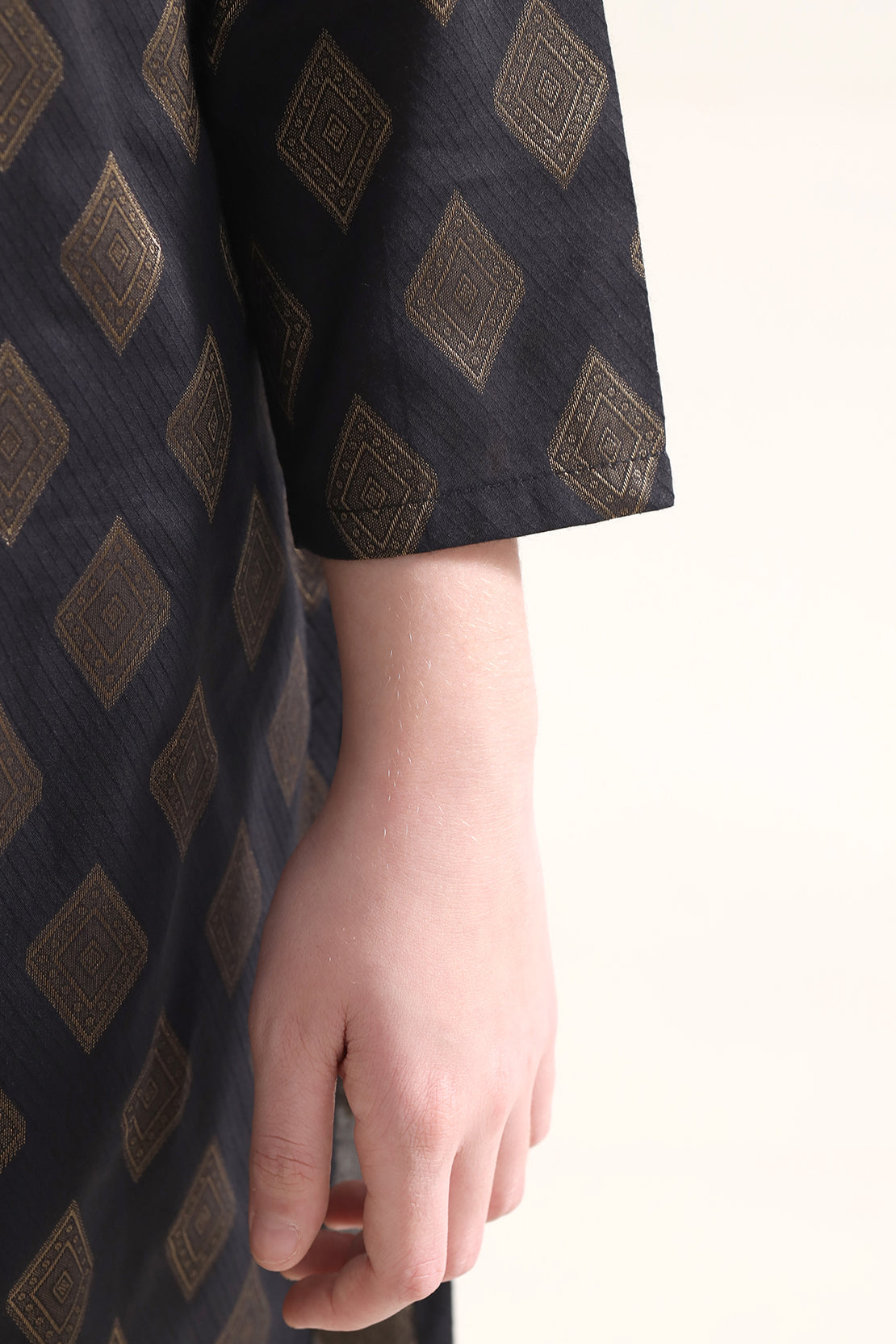 Stitched Cotton Jacquard 2 Piece (Shirt/trouser) For Kids