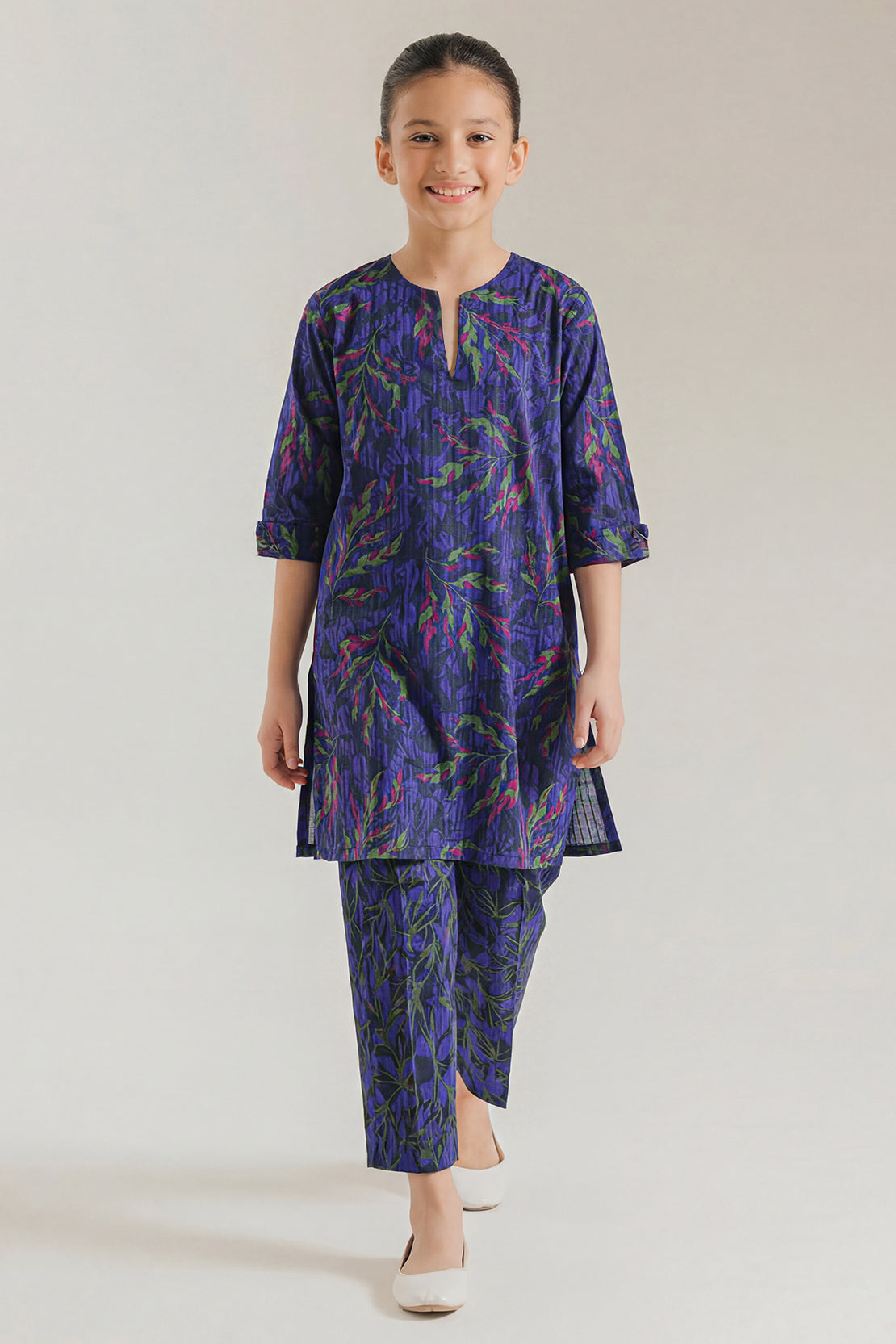 Printed Lawn Stitched 2 Piece (Shirt/Trouser) For Kids