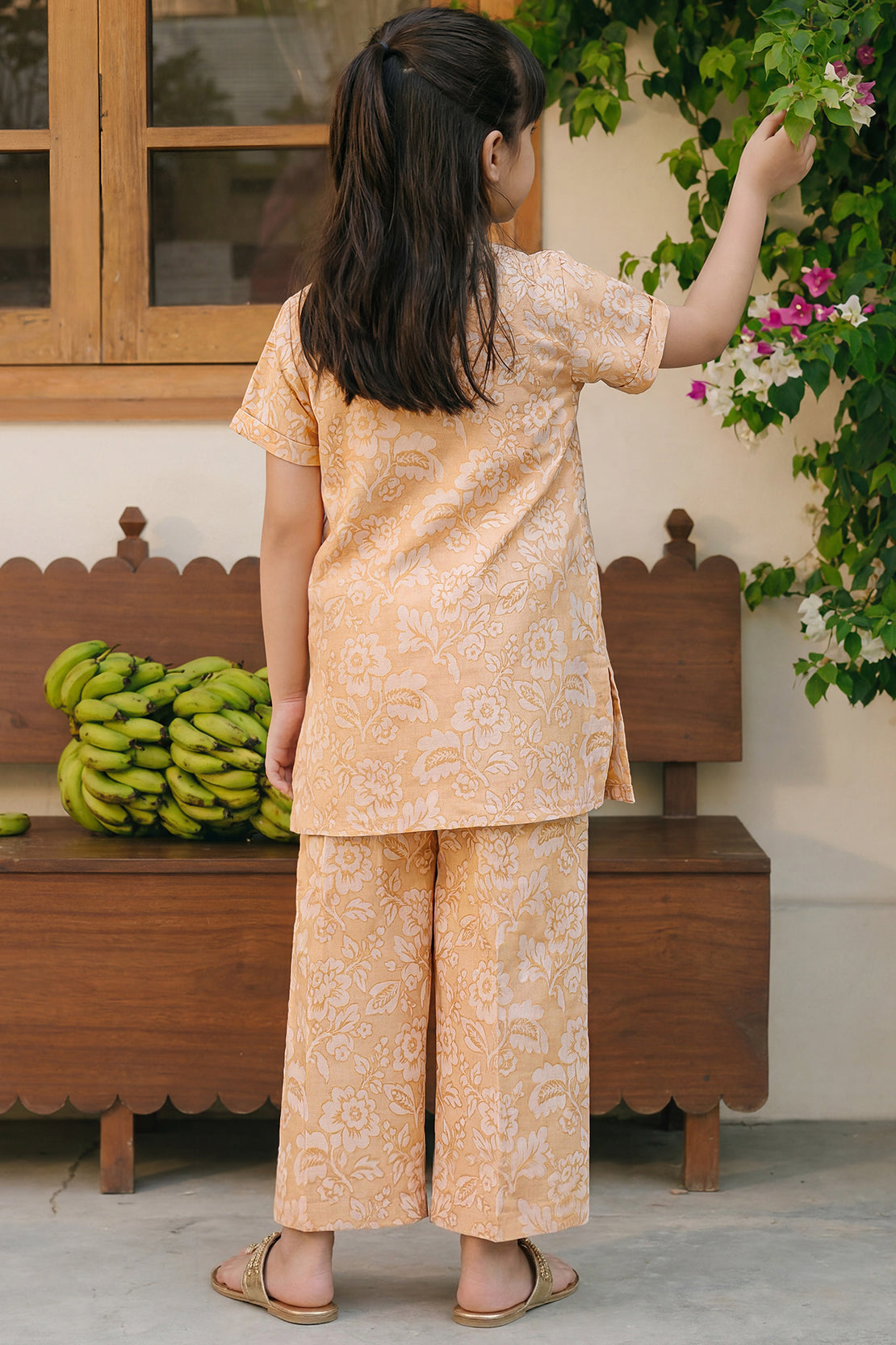 Stitched Cotton Jacquard 2 Piece (Shirt/trouser) For Kids