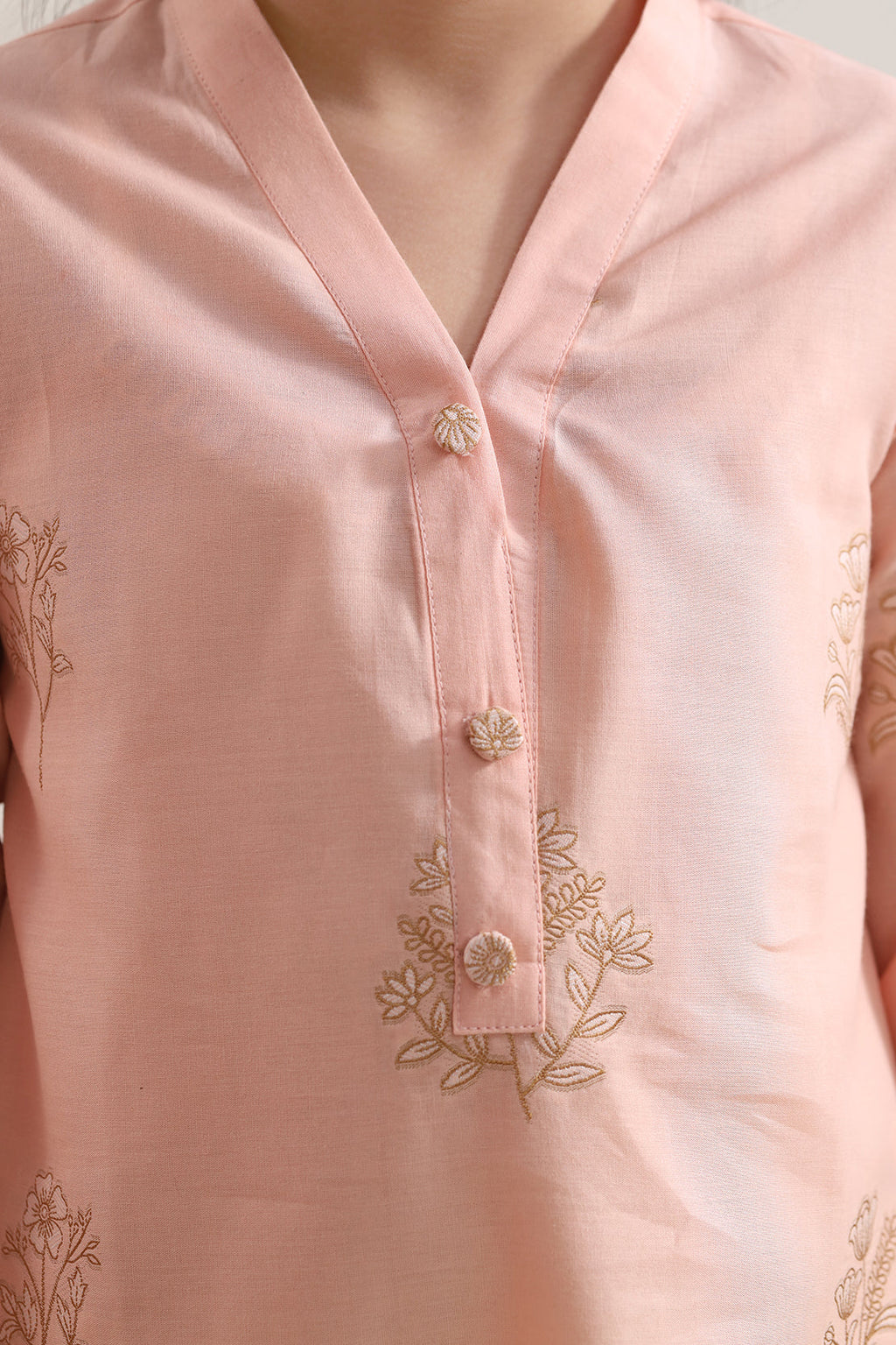Stitched Cotton Jacquard 2 Piece (Shirt/trouser) For Kids